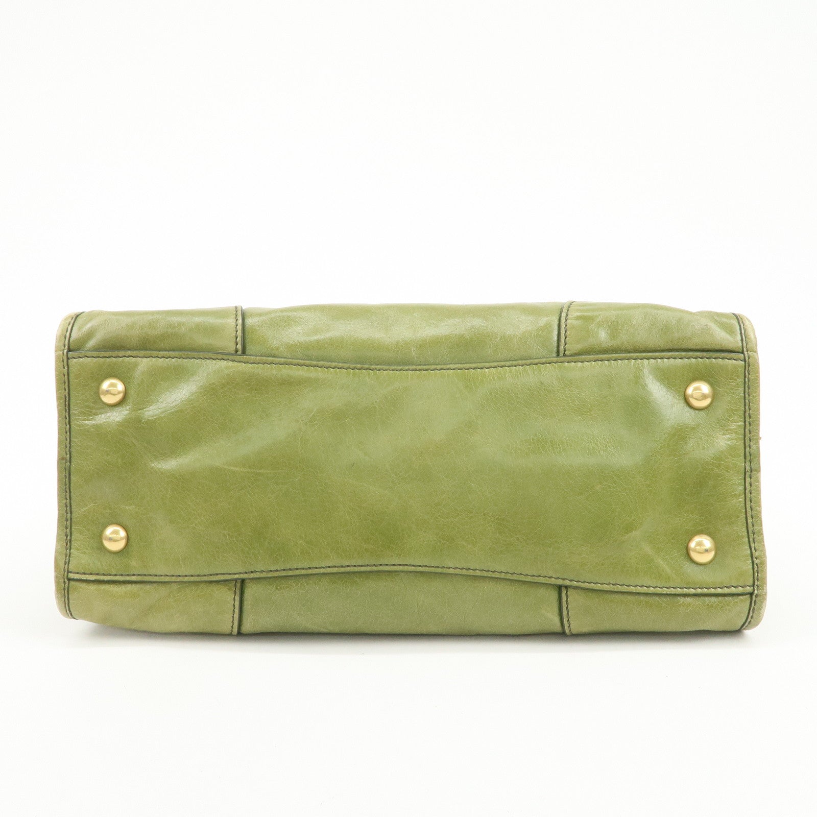MIU MIU 2Way Bag Hand Bag Shoulder Bag Light Green RL0043