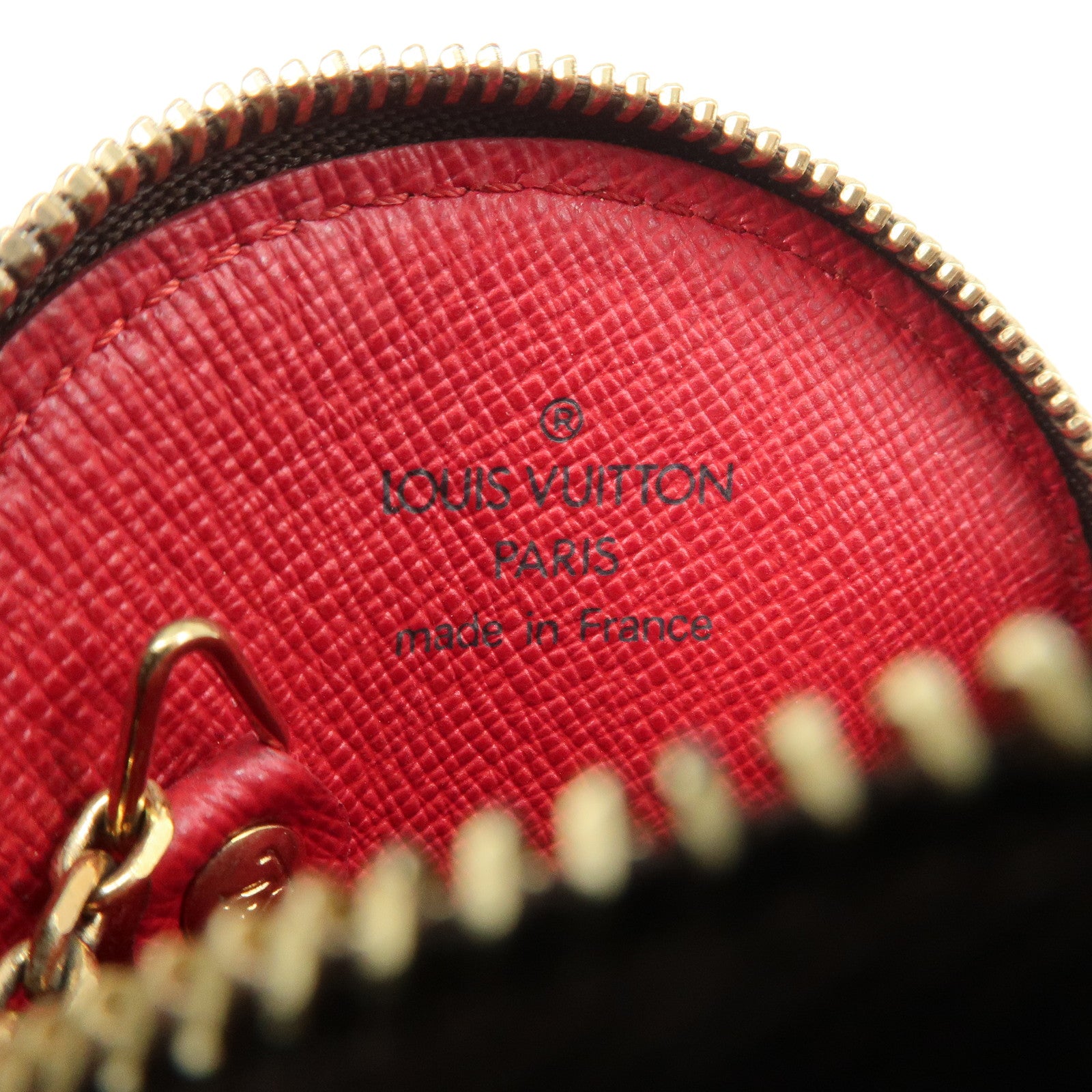 Louis Vuitton Monogram Cherry Porte Monnaie Rond Coin Case M95043
