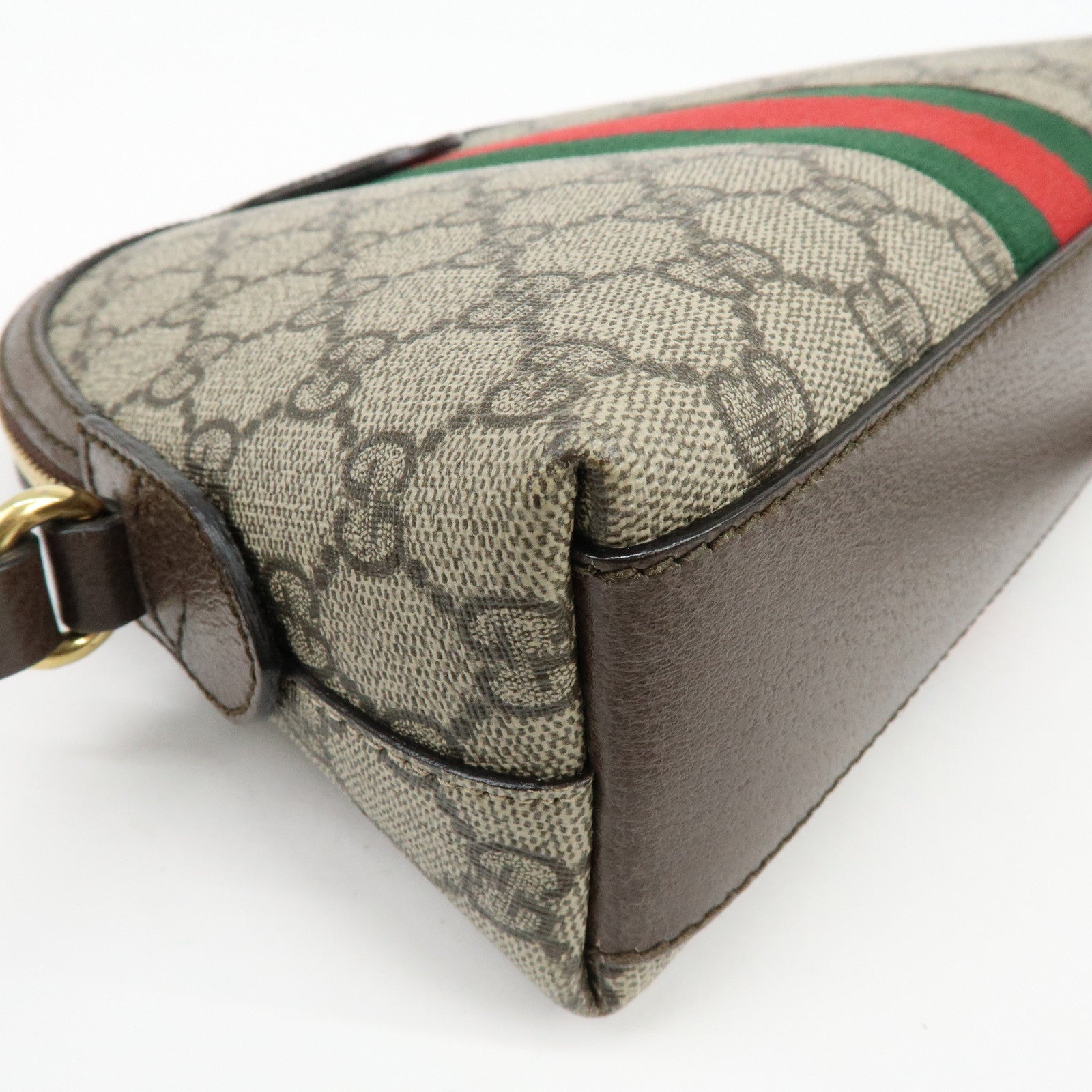 GUCCI Sherry Ophidia GG Supreme Leather Shoulder Bag Beige 499621
