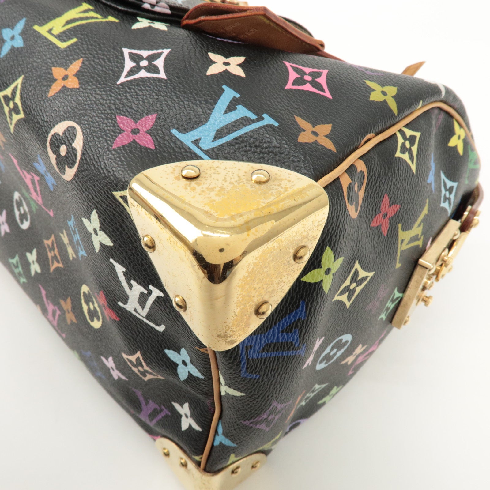 Louis Vuitton Monogram Multicolor Speedy 30 Hand Bag M92642 Used