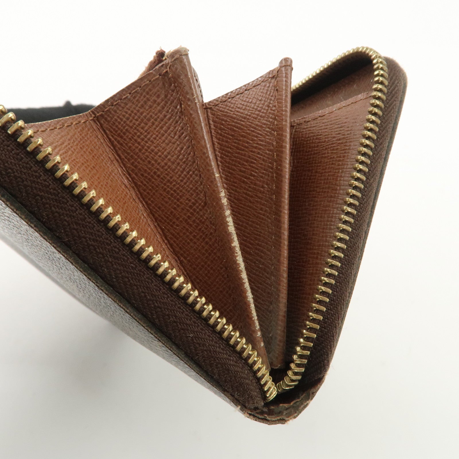 Louis Vuitton Set of 2 Monogram Canvas Round Zippy Long Wallet M60017 Used