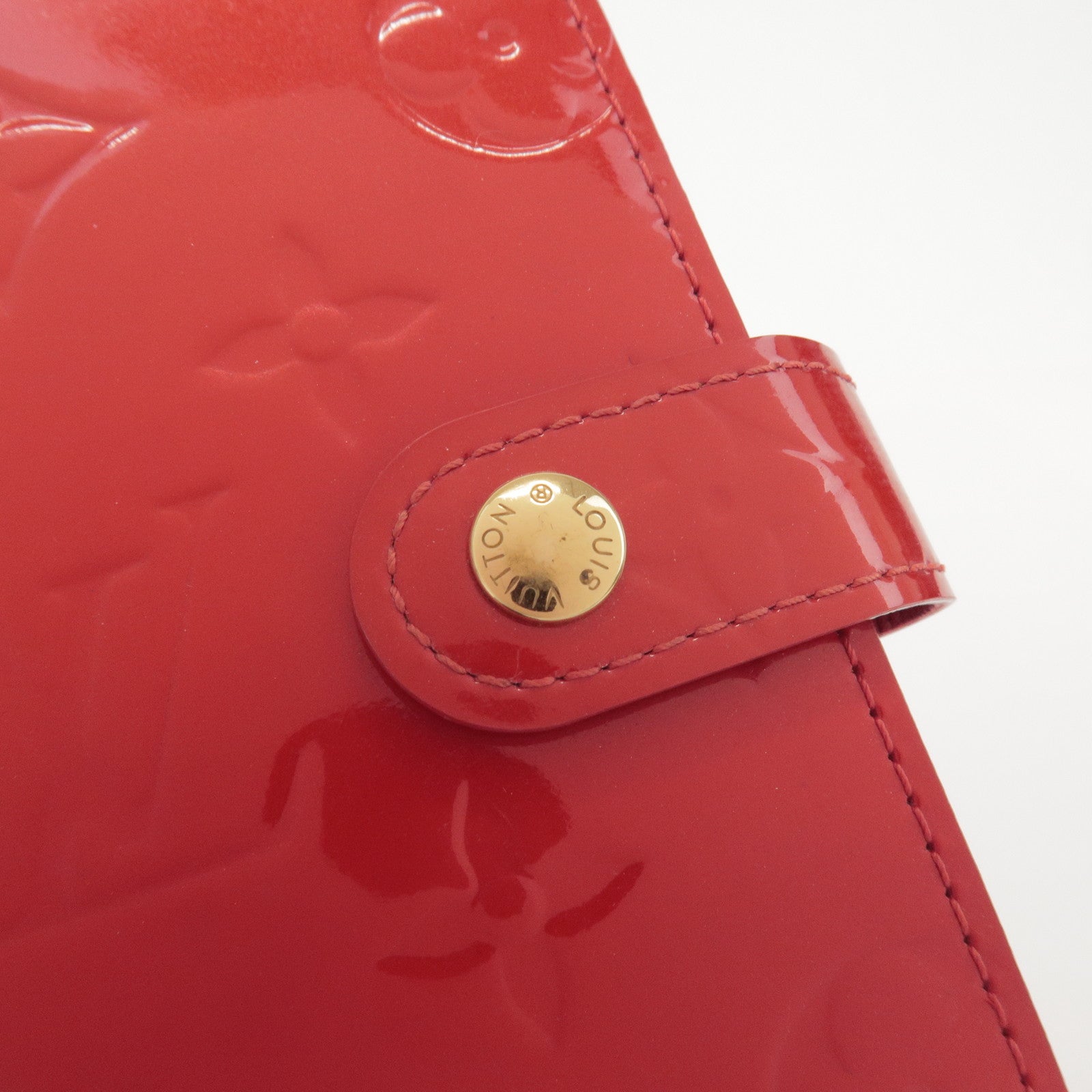 Louis Vuitton Monogram Vernis Agenda PM Pomme d'Amour Red R21016