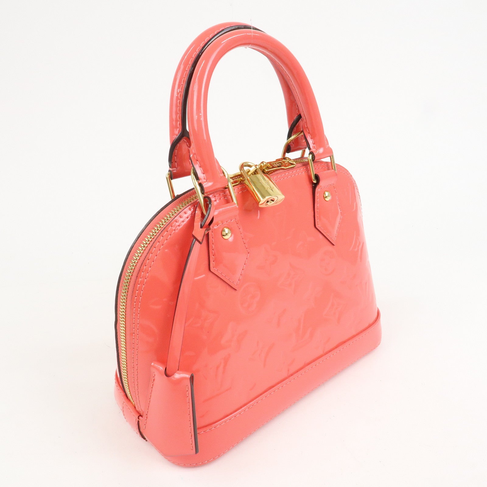 Louis Vuitton Monogram Vernis Alma BB 2Way Bag Hand Bag Rose Rich M90259