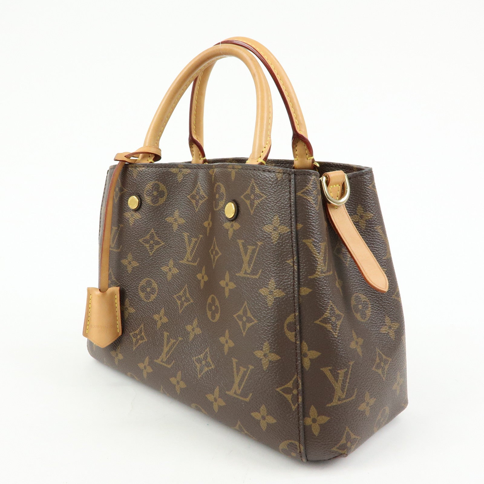 Louis Vuitton Monogram Montaigne BB 2Way Bag Hand Bag Brown M41055