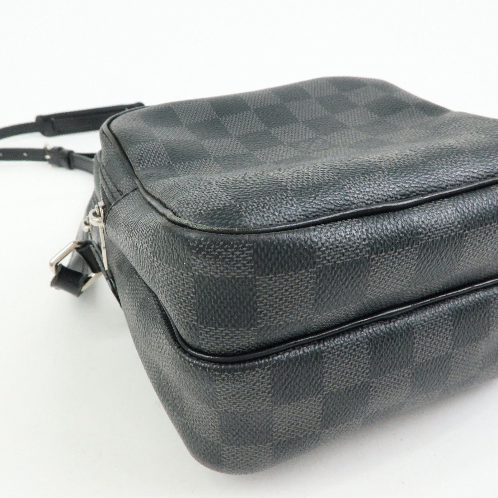 Louis Vuitton Damier Graphite Rem Shoulder Bag Black N41446