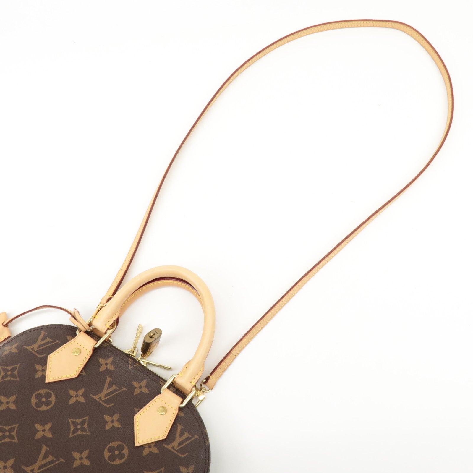 Louis Vuitton Monogram Alma BB 2Way Hand Bag Shoulder Bag M53152 Used