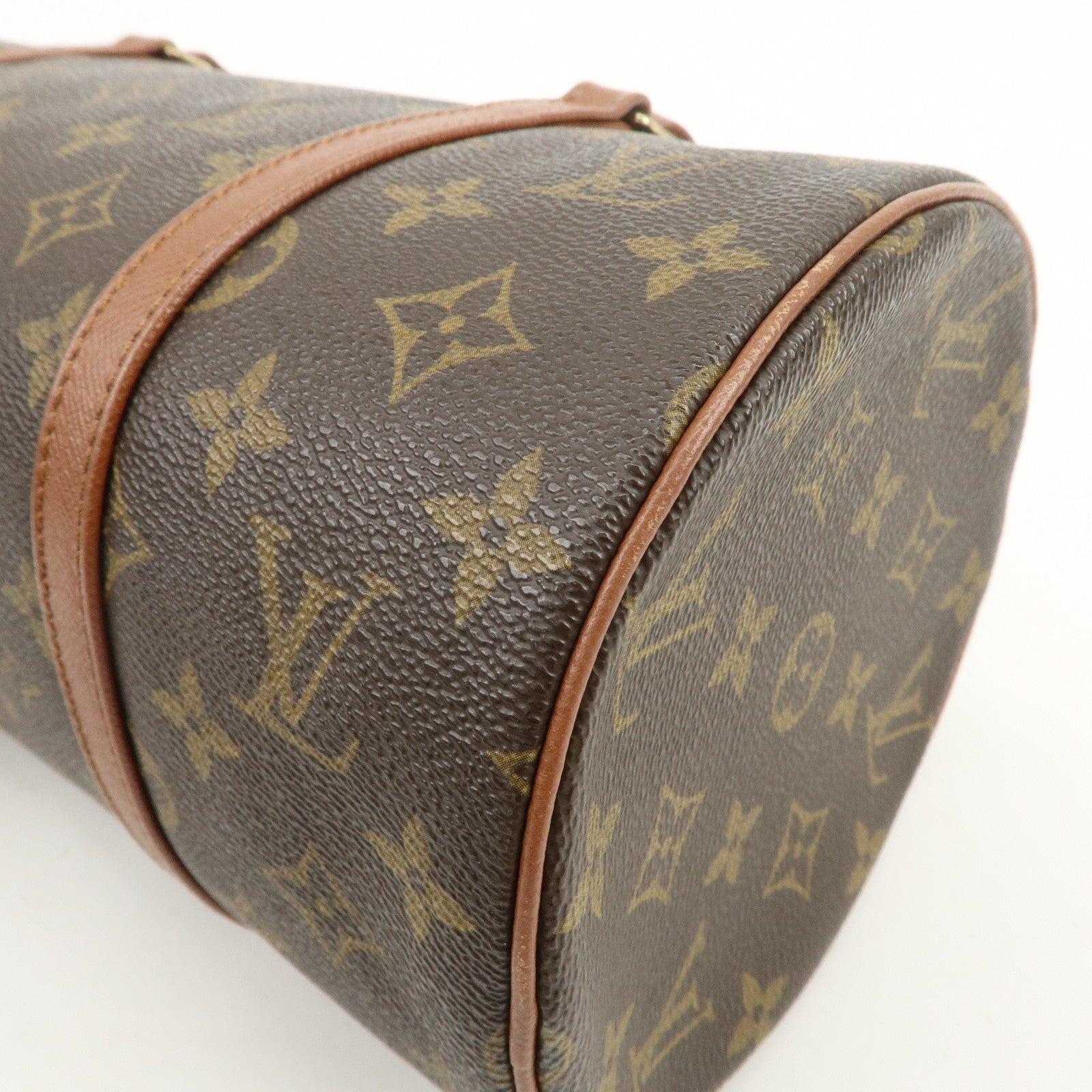 Louis Vuitton Monogram Papillon 30 Hand Bag Brown M51365