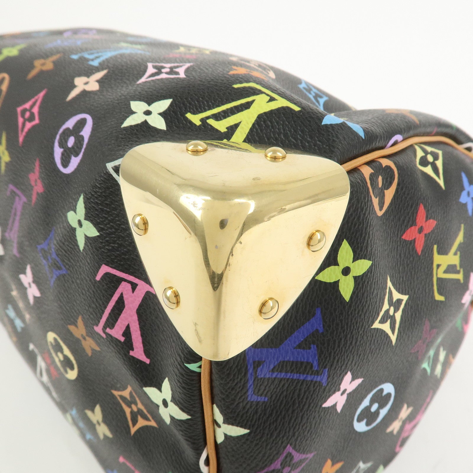 Louis Vuitton Monogram Multicolor Speedy 30 Hand Bag Noir M92642