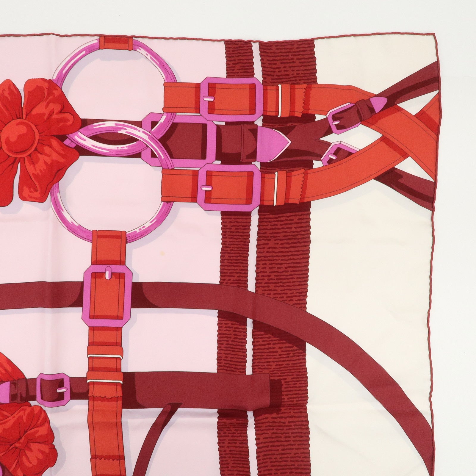 HERMES Carre 90 Silk 100% Scarf Grand Manege Detail