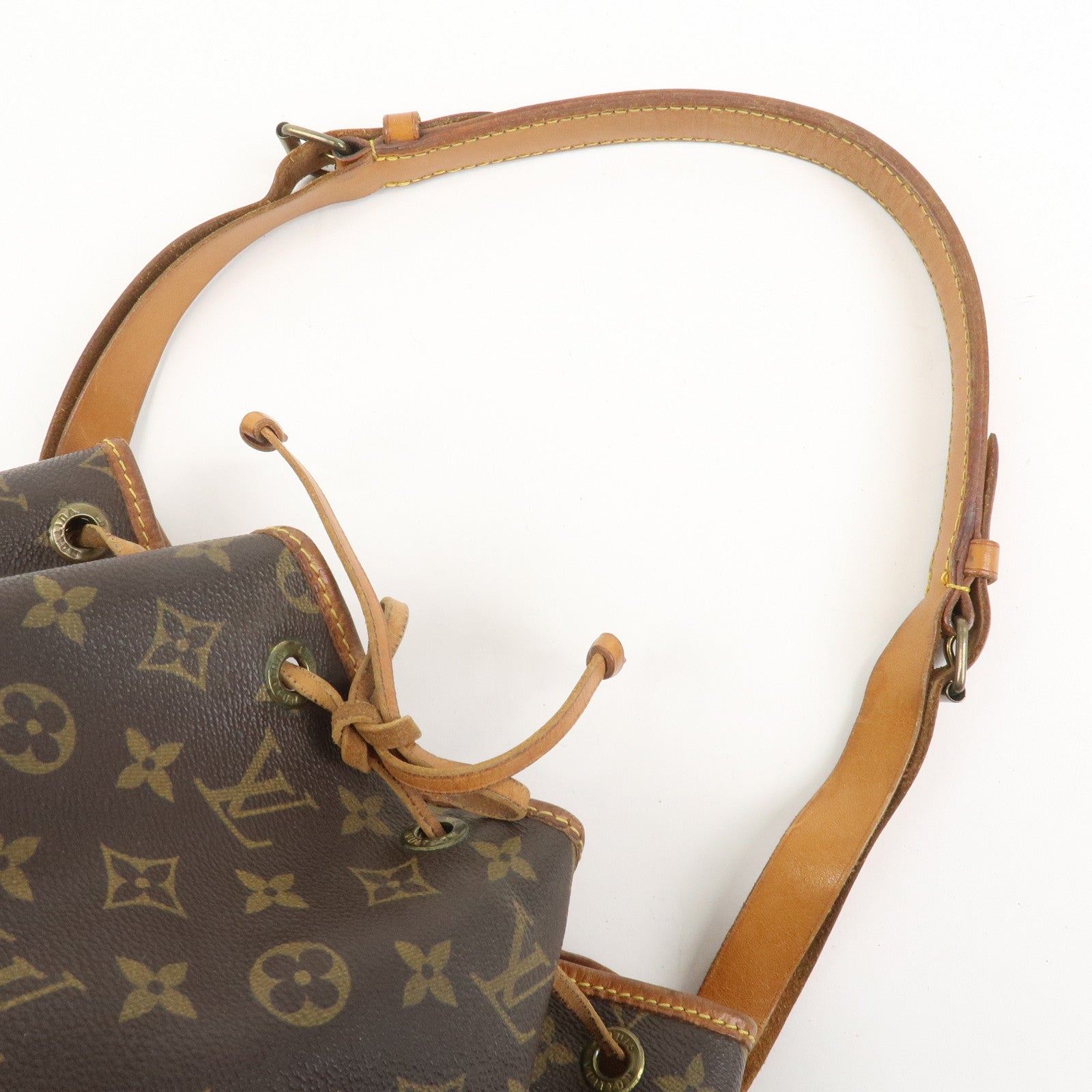 Louis Vuitton Monogram Petit Noe Shoulder Bag Brown M42226