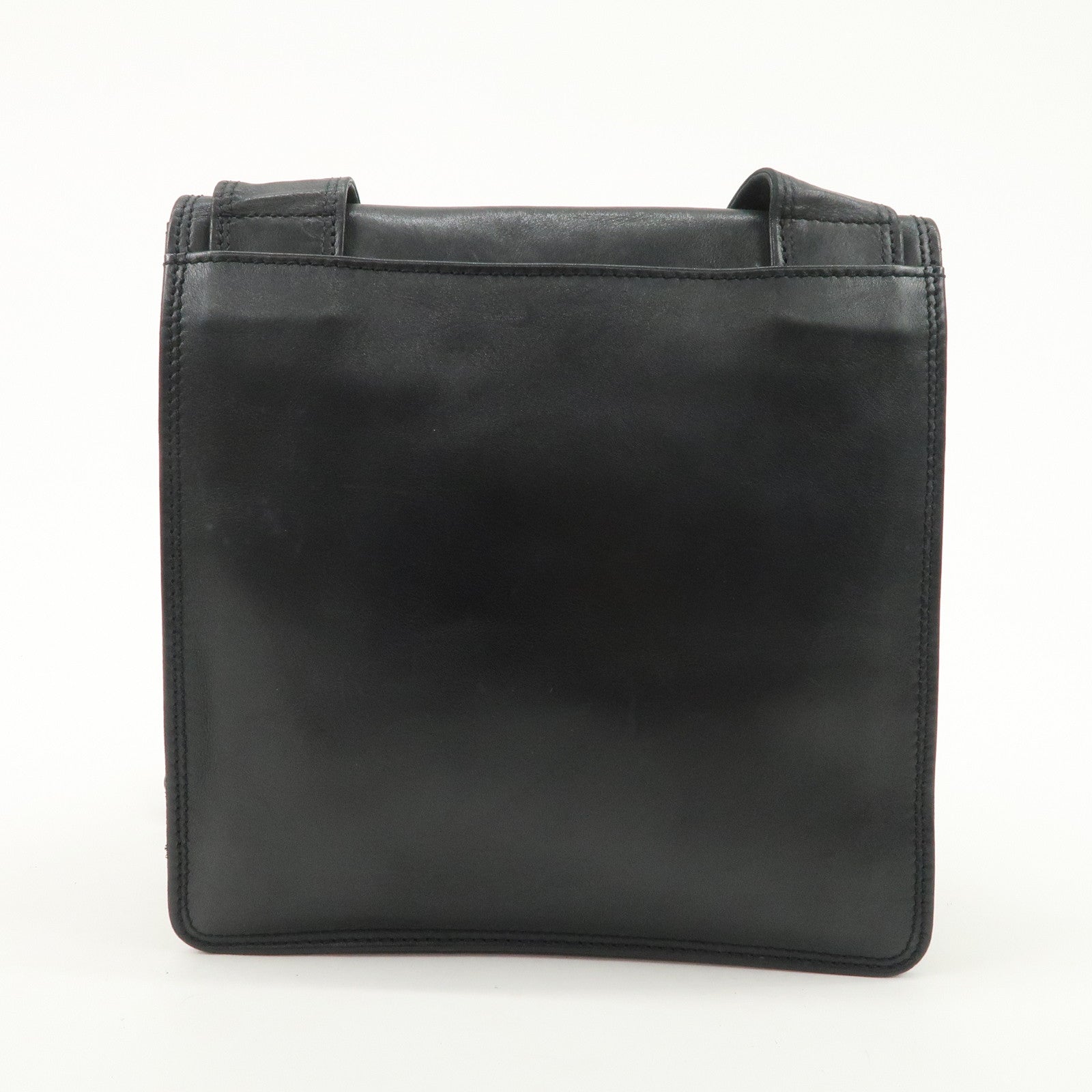 CHANEL Leather Shoulder Bag Crossbody Bag Black