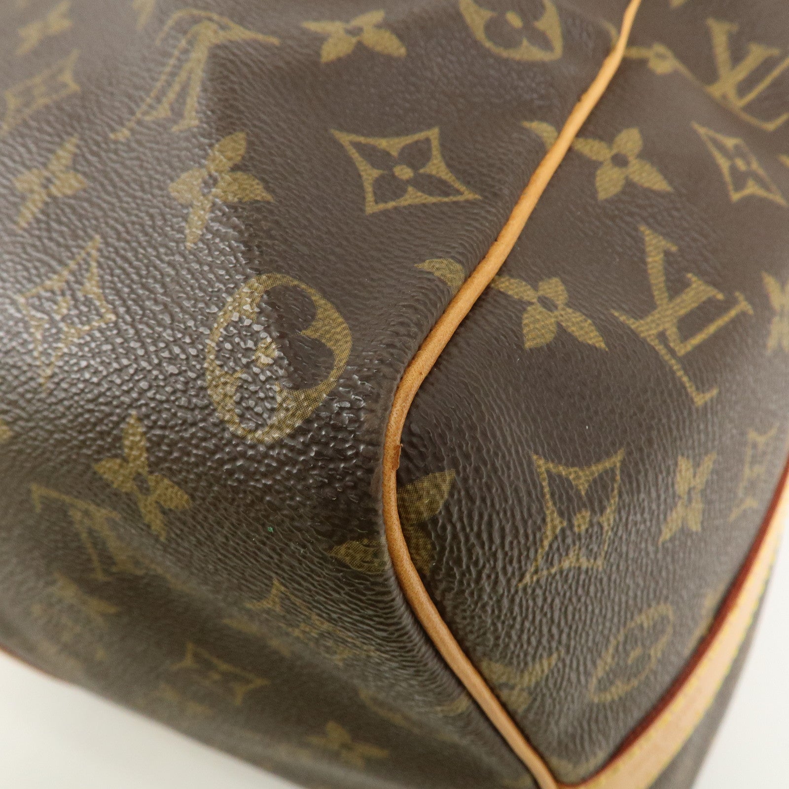 Louis Vuitton Monogram Keep All 50 Boston Bag Brown M41416 Used