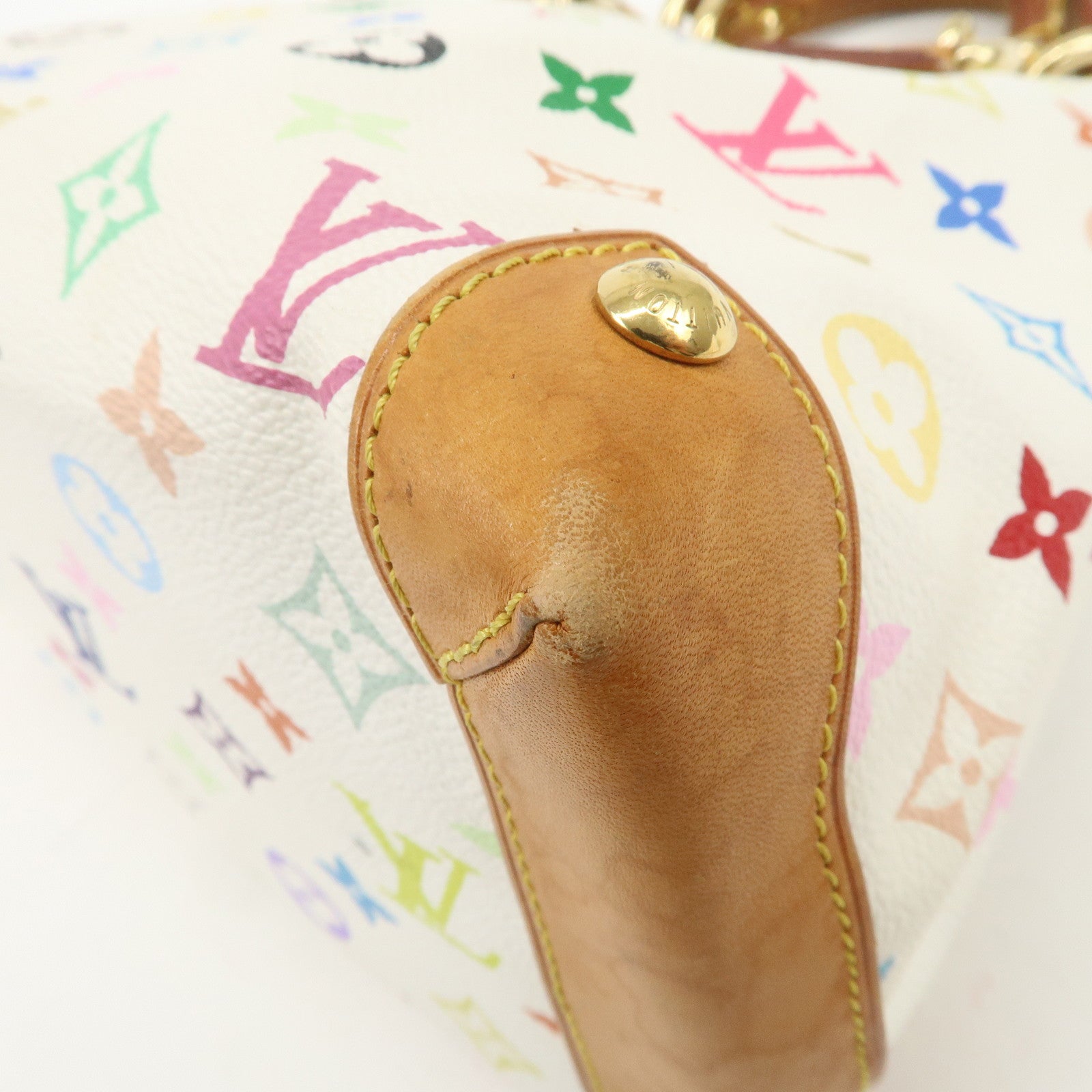 Louis Vuitton Monogram Multicolor Audra Hand Bag Blanc M40047