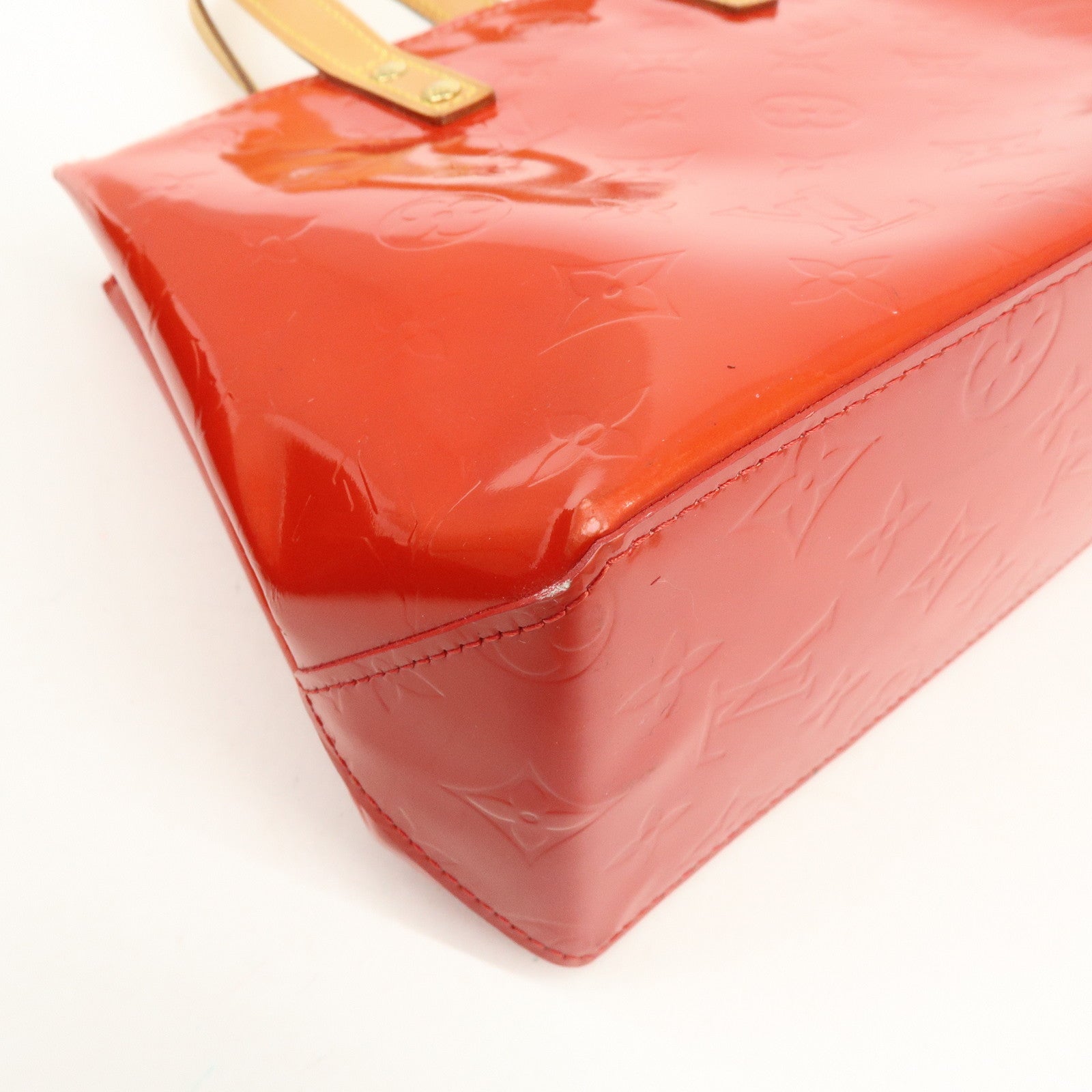 Louis Vuitton Monogram Vernis Lead PM Hand Bag Pomme d'Amour M91990