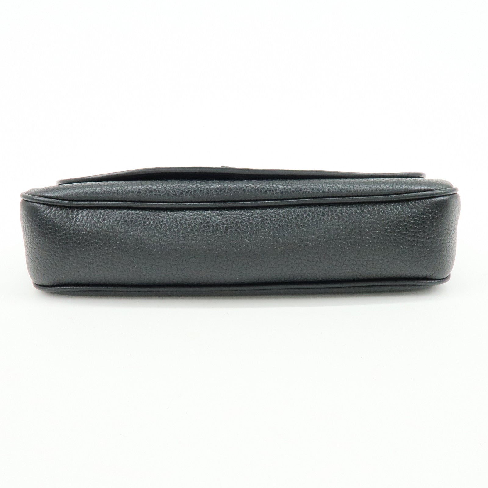 GUCCI SOHO Calf Leather Chain Shoulder Crossbody Bag Black 536224