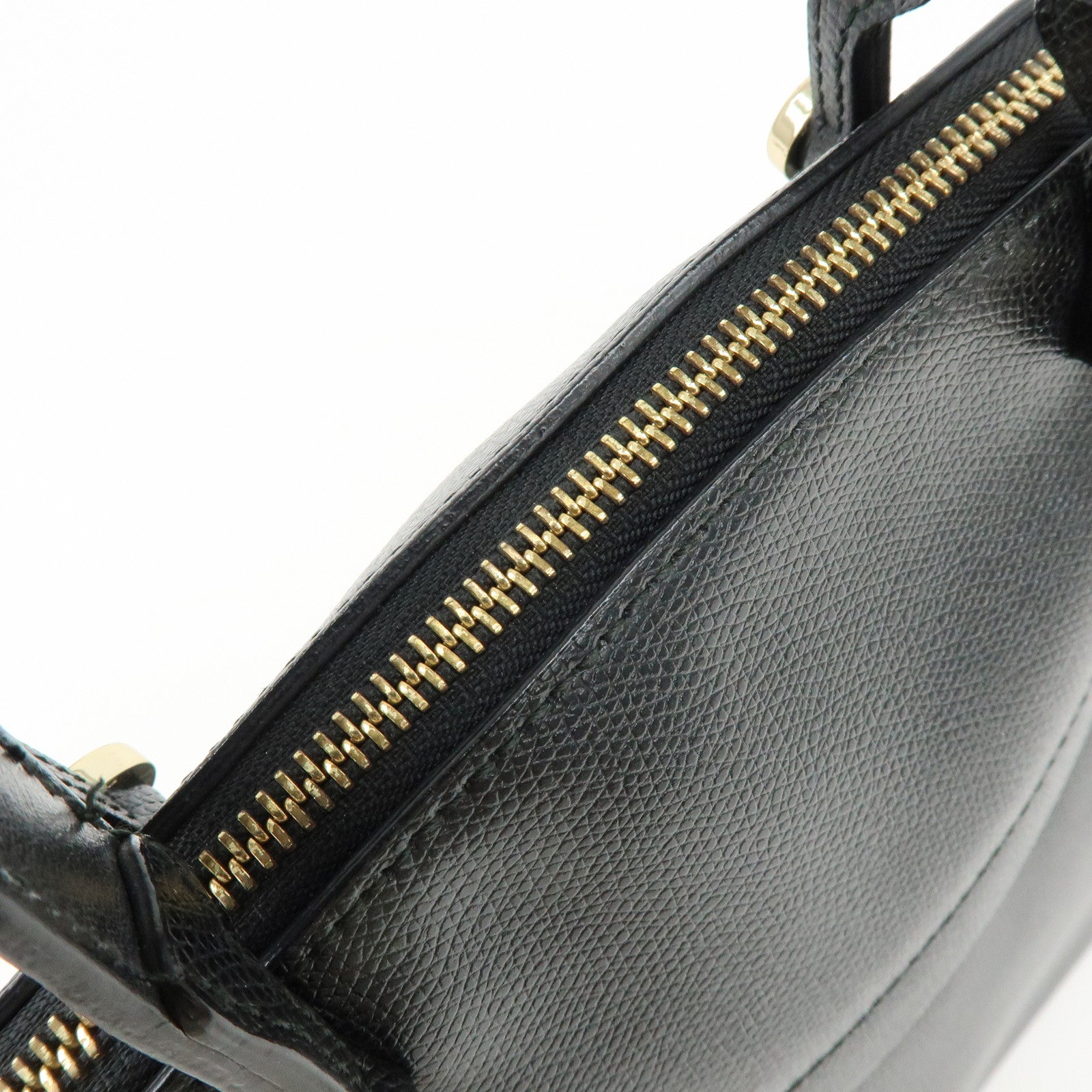 FURLA Set of 2 Leather 2Way Bag Hand Bag Shoulder Bag Black Blue
