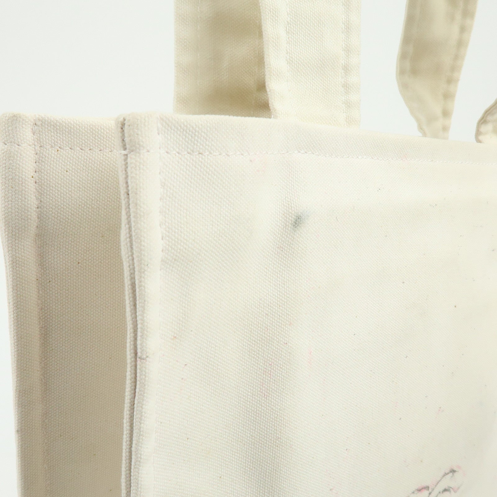 CHANEL Cruise Line Miami Canvas Tote Bag Shoulder Bag White A46069