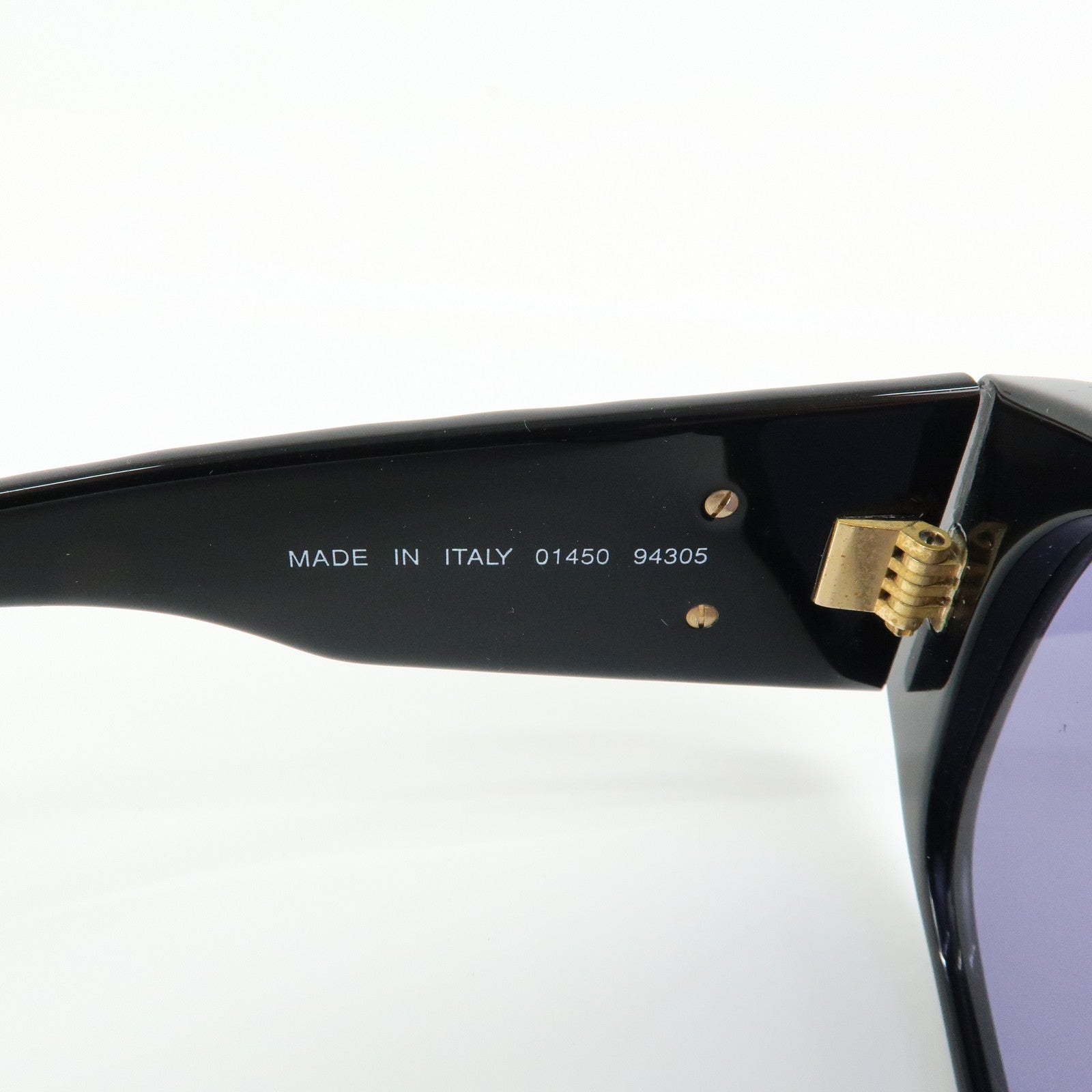 CHANEL COCO Mark Matelasse Plastic Sunglasses Black 01450 94305