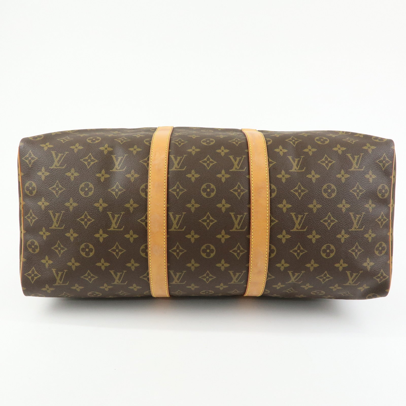 Louis Vuitton Monogram Keep All 50 Boston Bag Hand Bag Brown M41426