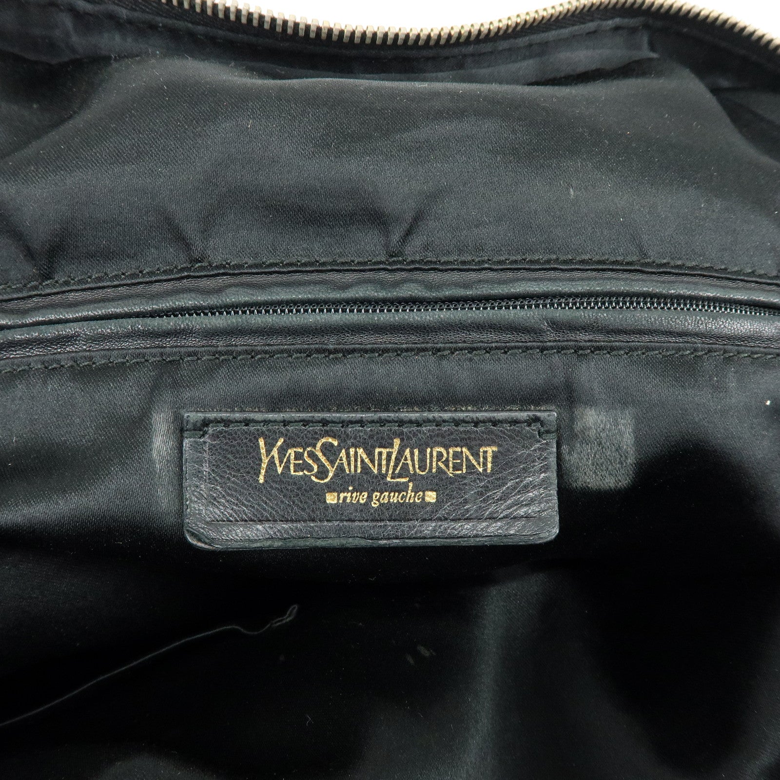 SAINT LAURENT PARIS MUSE Leather Hand Bag Shoulder Bag Black 153959