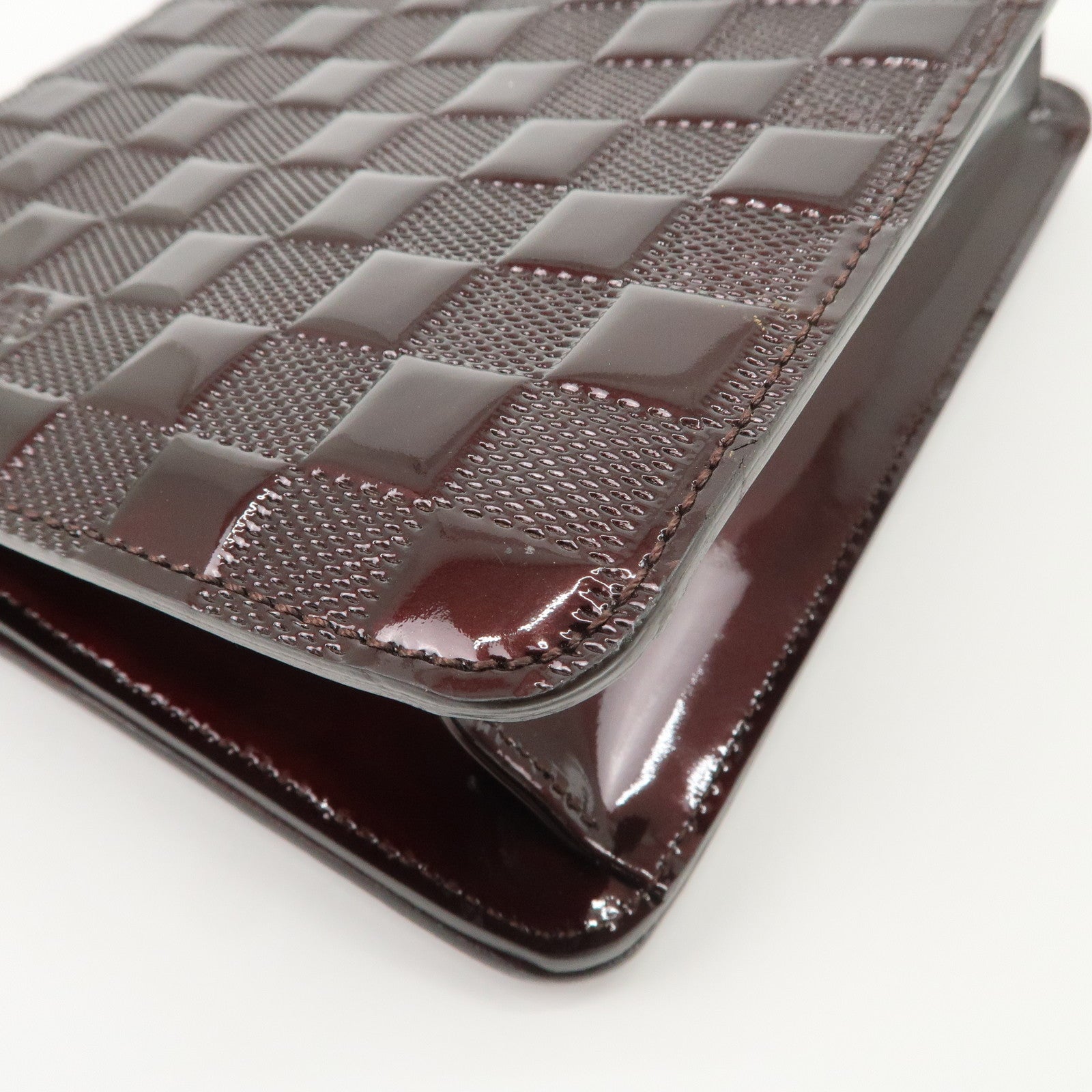 Louis Vuitton Damier Vernis Cabaret Shoulder Bag Carmine M92126