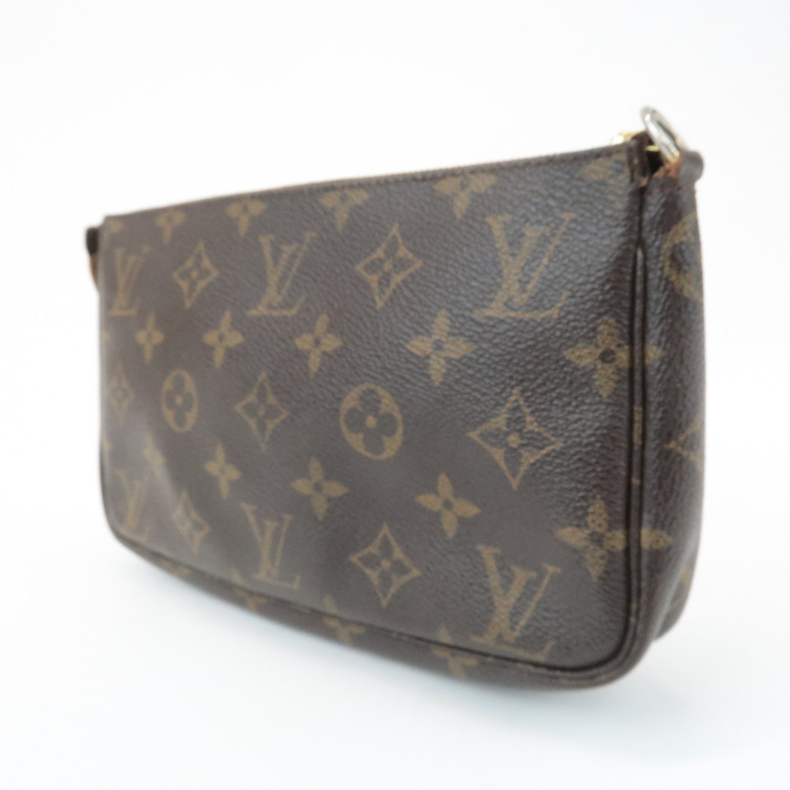 Louis Vuitton Monogram Pochette Accessoires Hand Bag Brown M51980