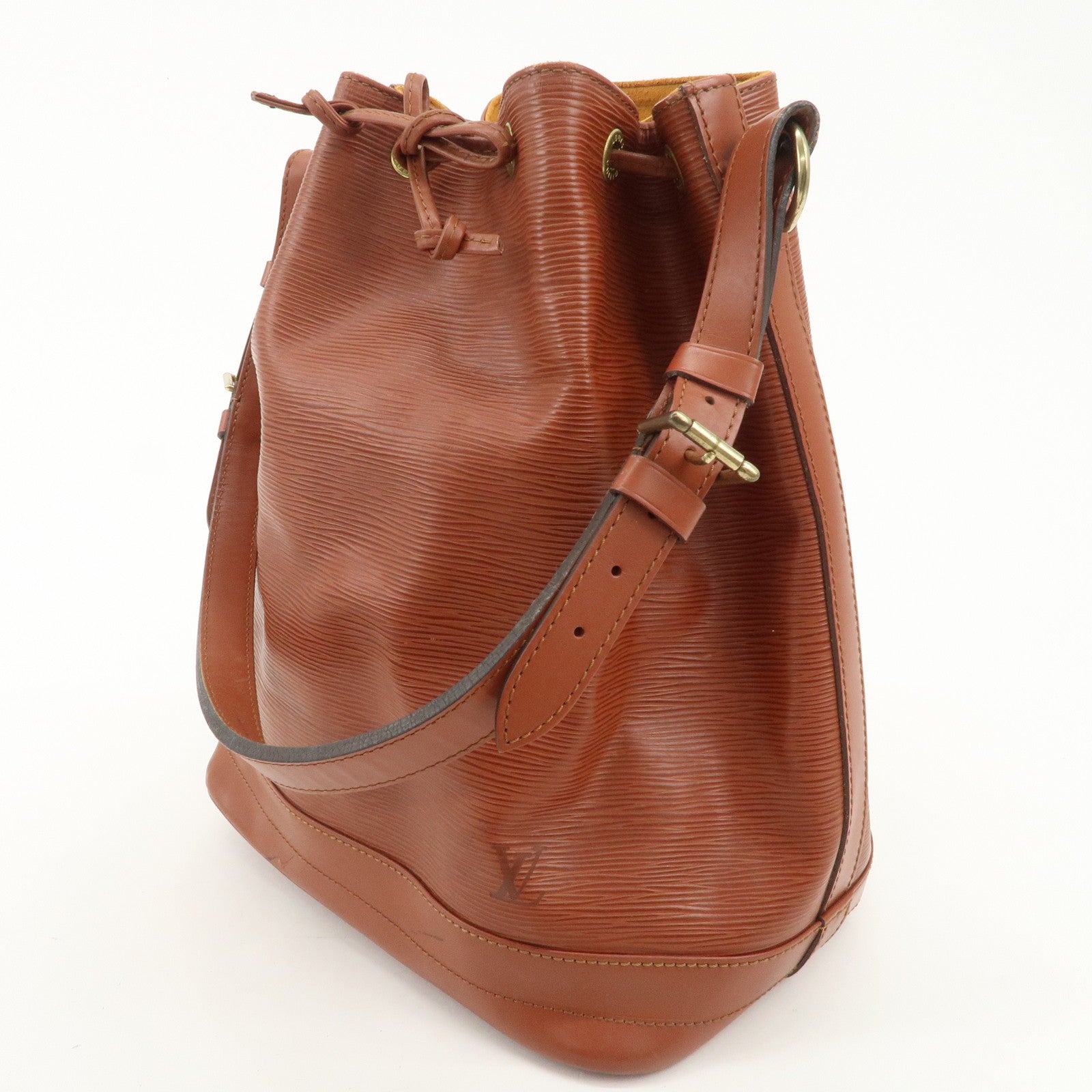 Louis Vuitton Epi Leather Noe Shoulder Bag Kenya Brown M44003