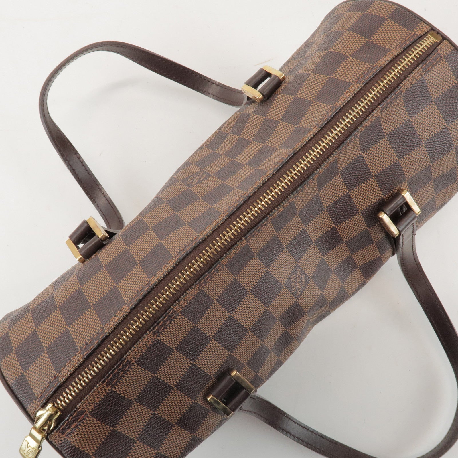 Louis Vuitton Damier Ebene Papillon 30 Hand Bag Brown N51303