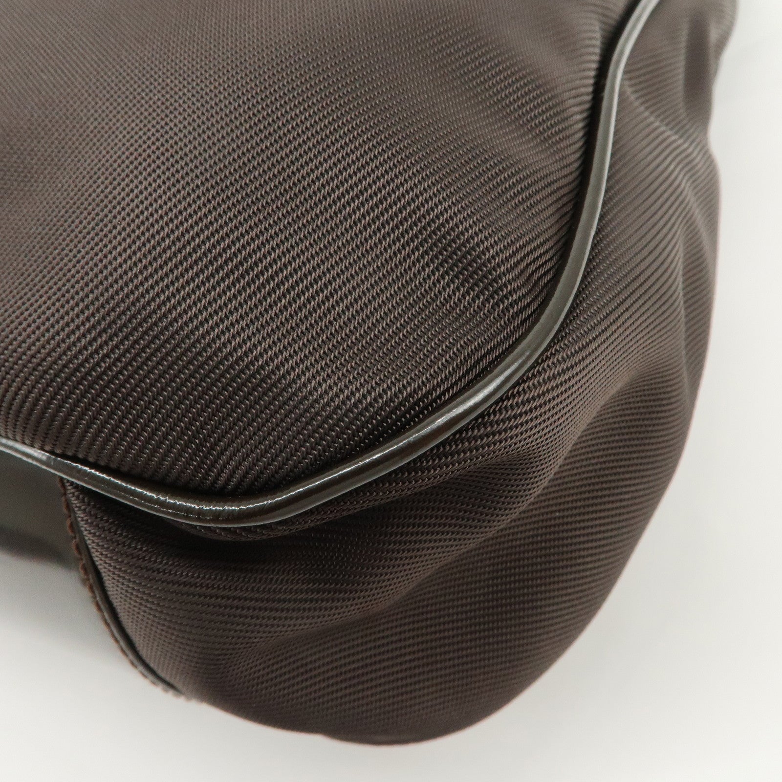 GUCCI Bamboo Nylon Leather 2Way Bag Hand Bag Shoulder Bag 001・2404