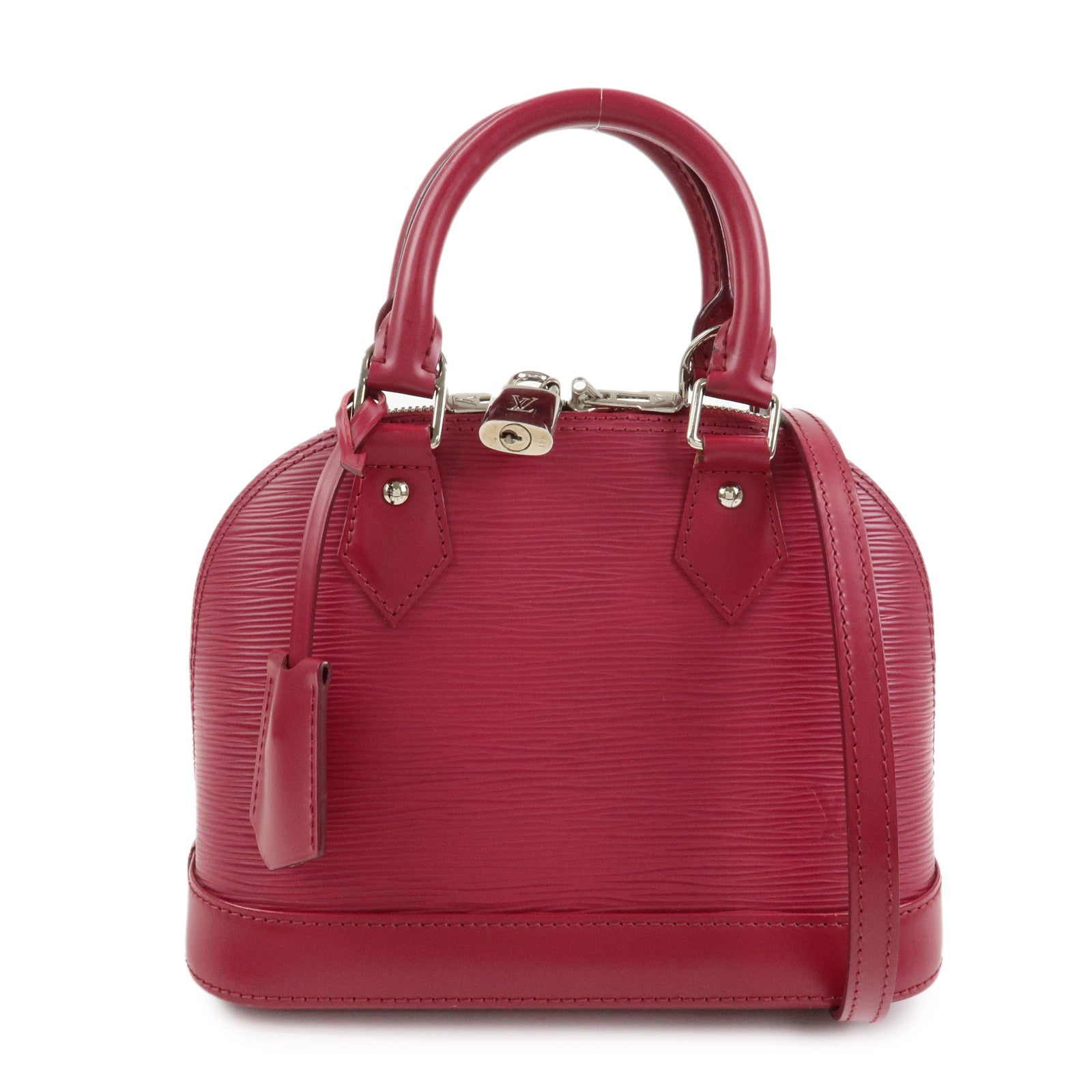 Louis Vuitton Epi Alma BB Hand Bag Shoulder Bag Fuchsia M40851