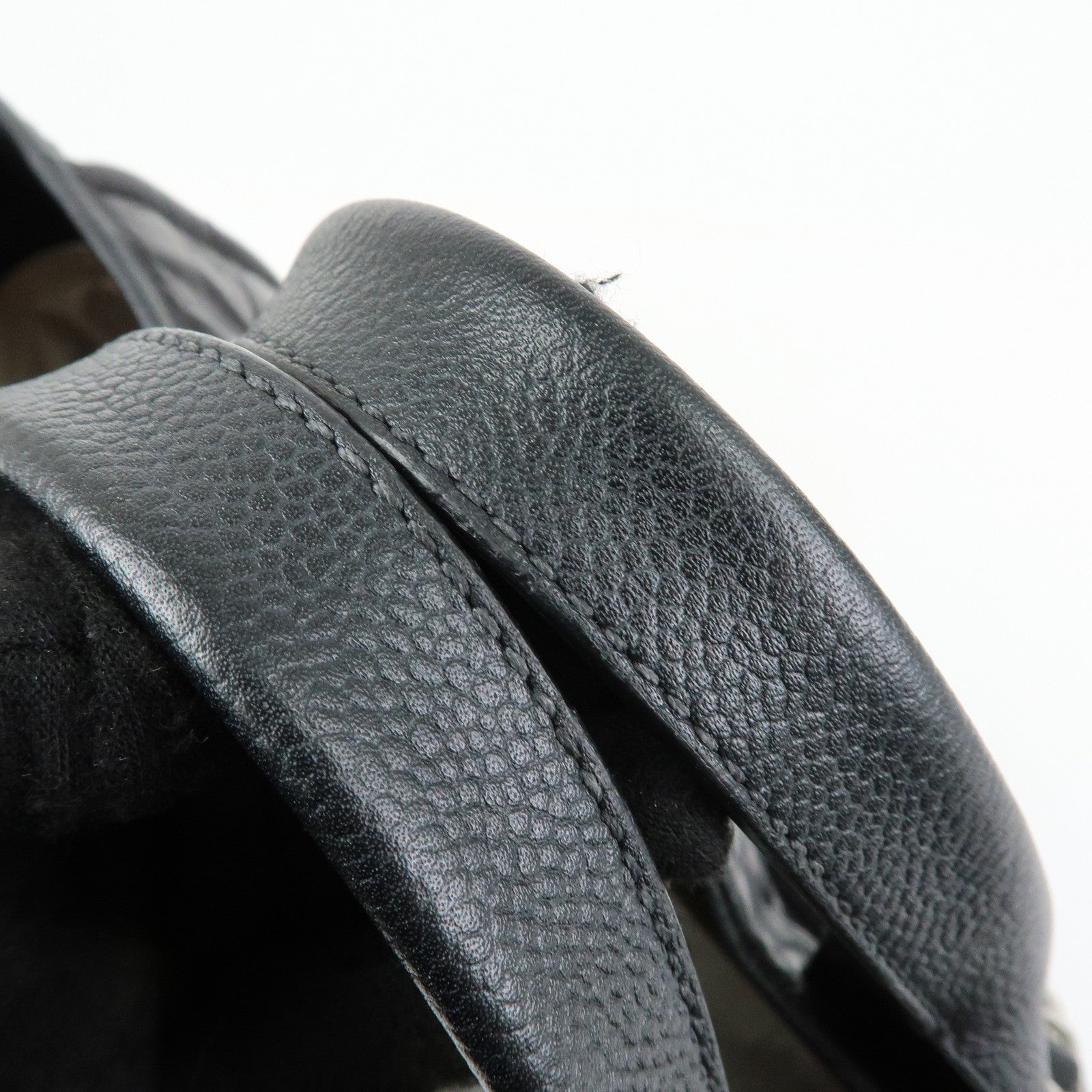 CHANEL Deauville GM Caviarskin Leather 2Way Tote Bag Black A66941