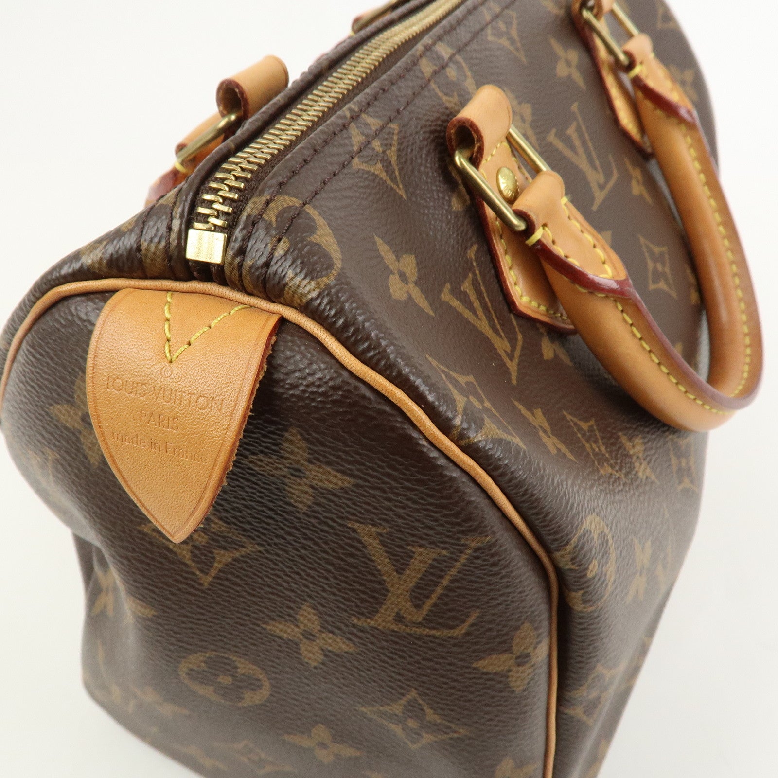 Louis Vuitton Monogram Speedy 25 Boston Bag Hand Bag Brown M41528