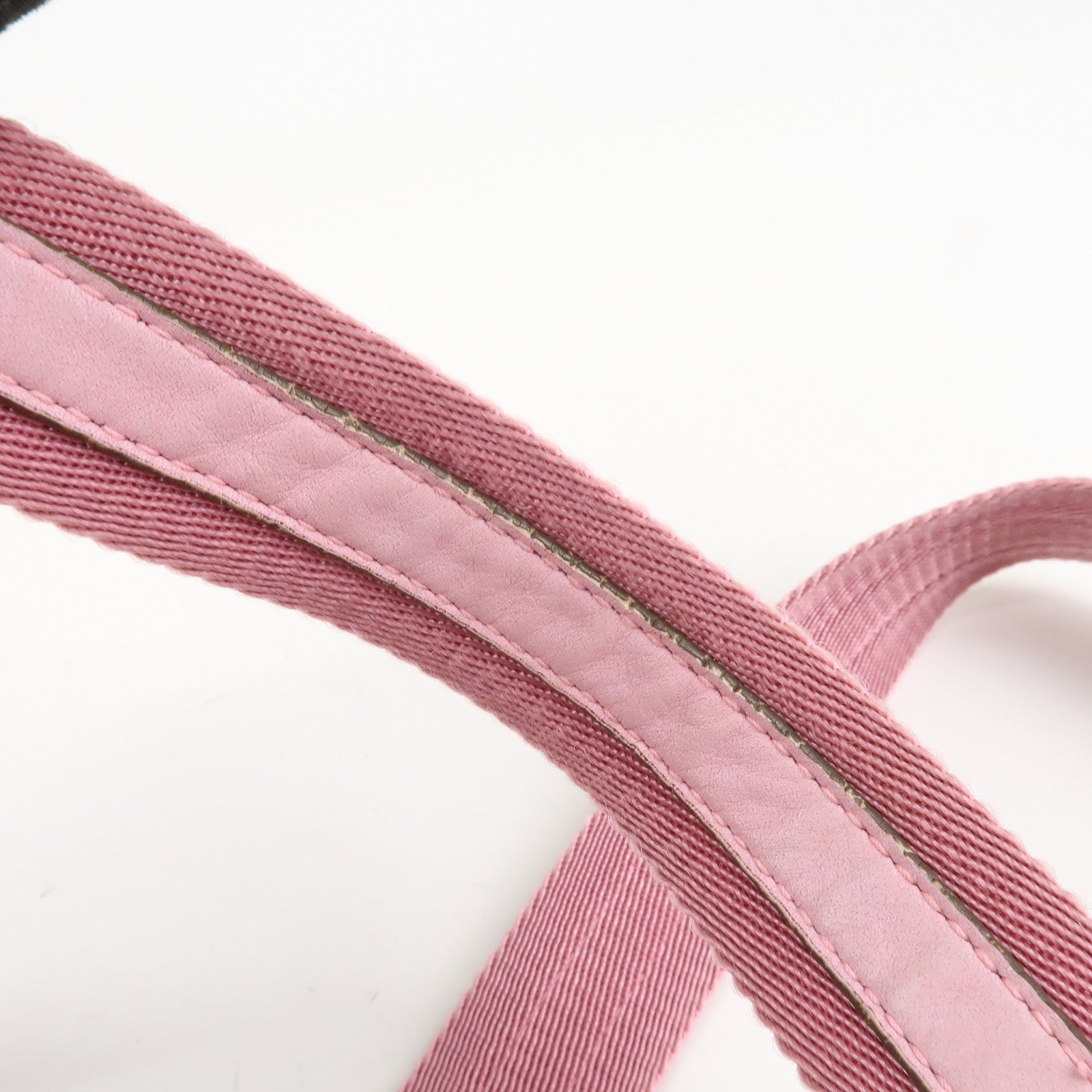 Saint Laurent Canvas Kahara Tote Bag Shoulder Bag Pink 121631 Used