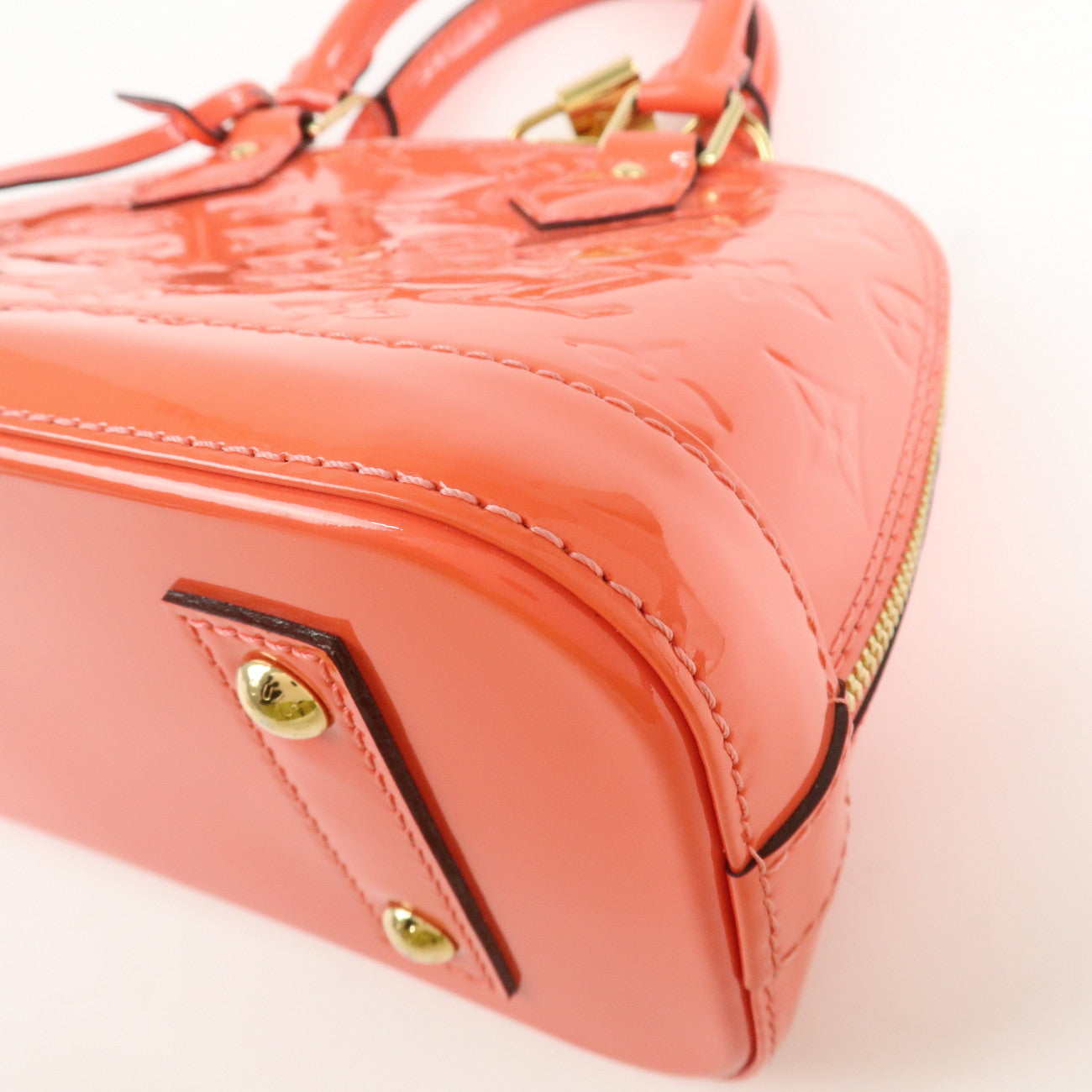 Louis Vuitton Monogram Vernis Alma BB 2Way Bag Rose Rich M90259 Used