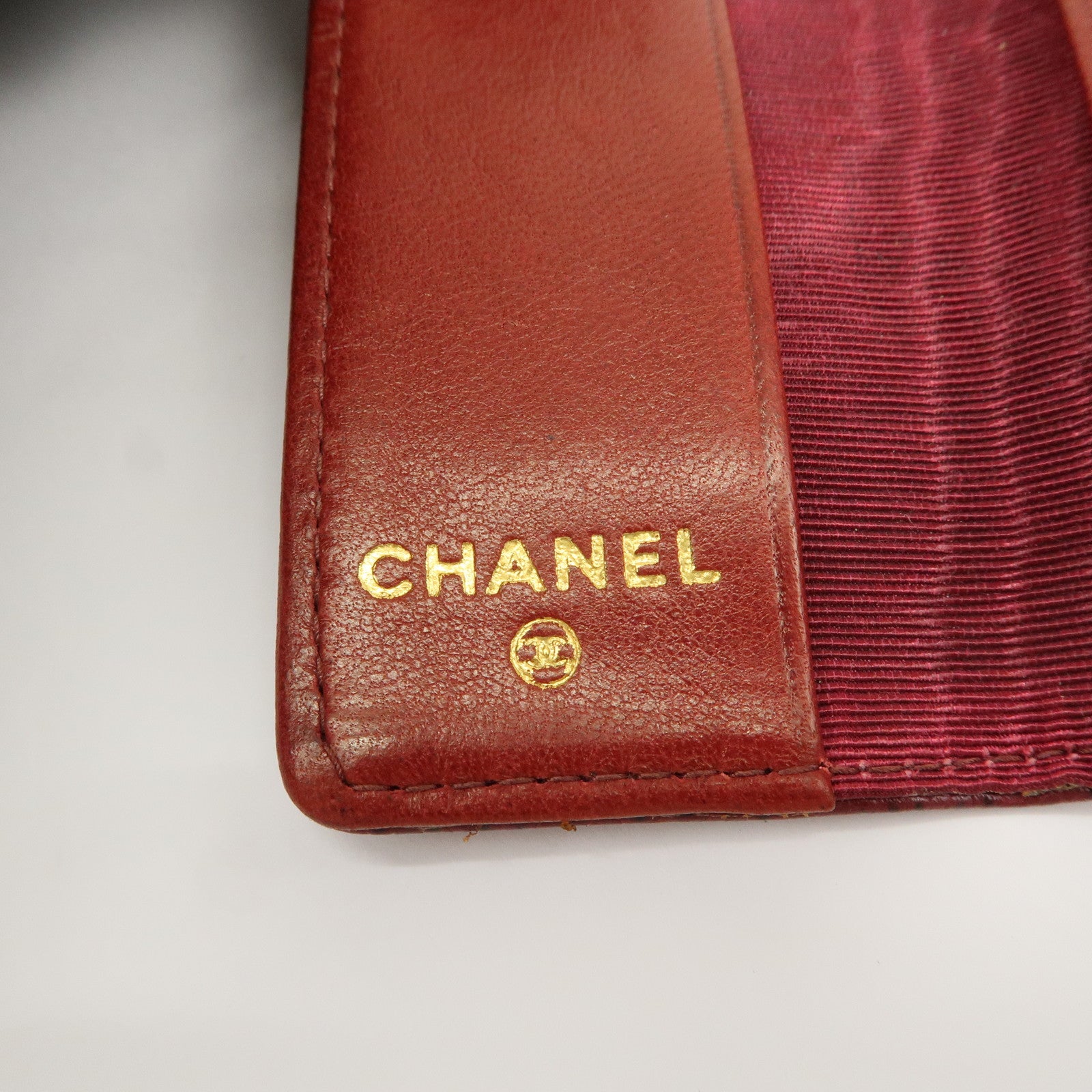 CHANEL COCO Mark Caviarskin 6 Rings Key Case Key Holder A13502