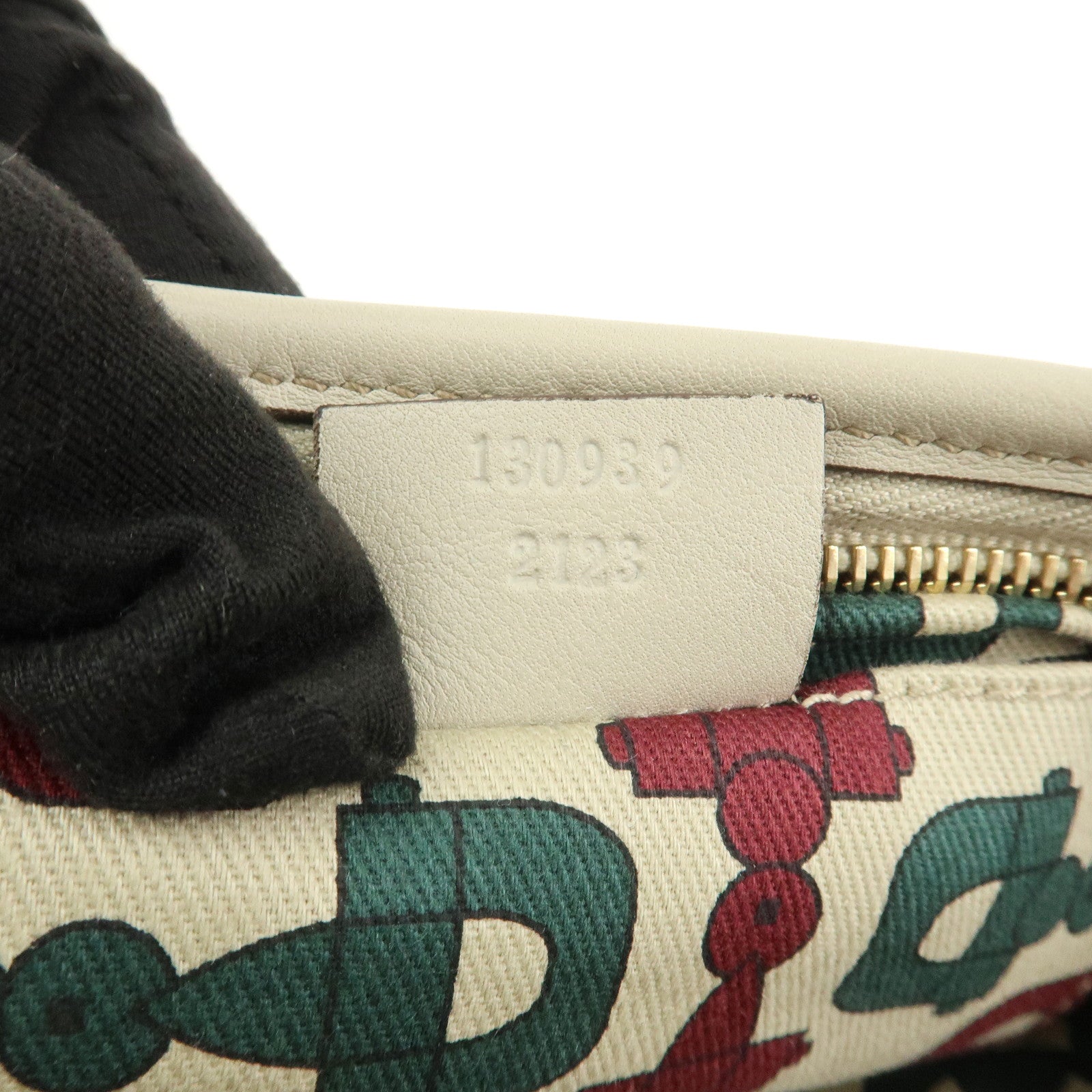 GUCCI Abbey Guccissima Leather Shoulder Bag Hand Bag Ivory 130939
