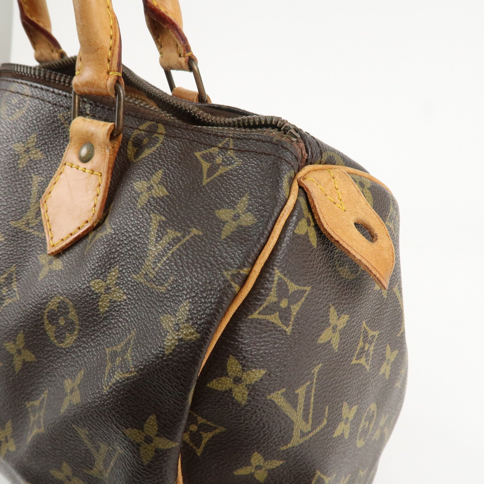 Louis Vuitton Monogram Speedy 30 Hand Bag Boston Bag M41526 Used