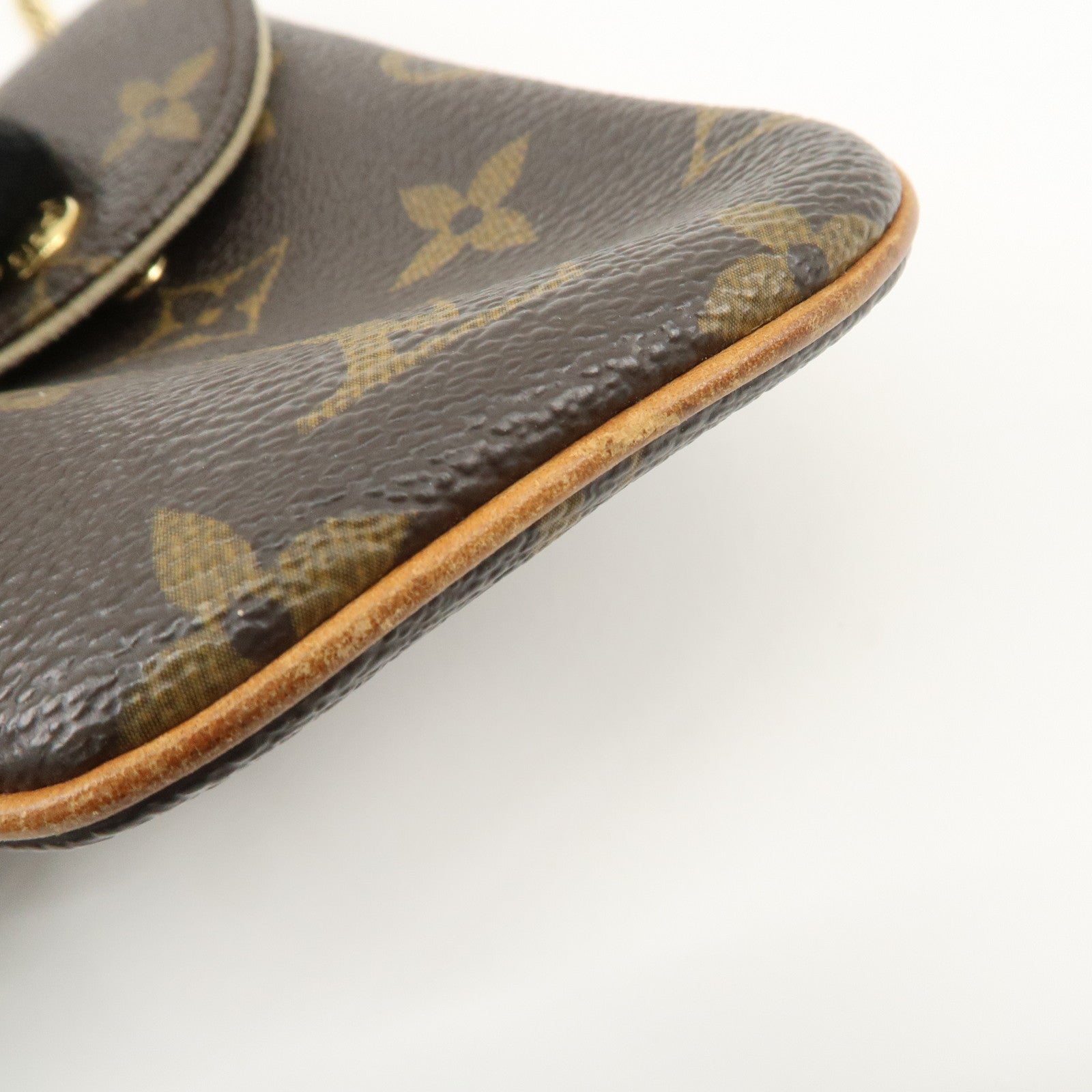 Louis Vuitton Monogram Etui Telefonne MM Brown M66546 Used