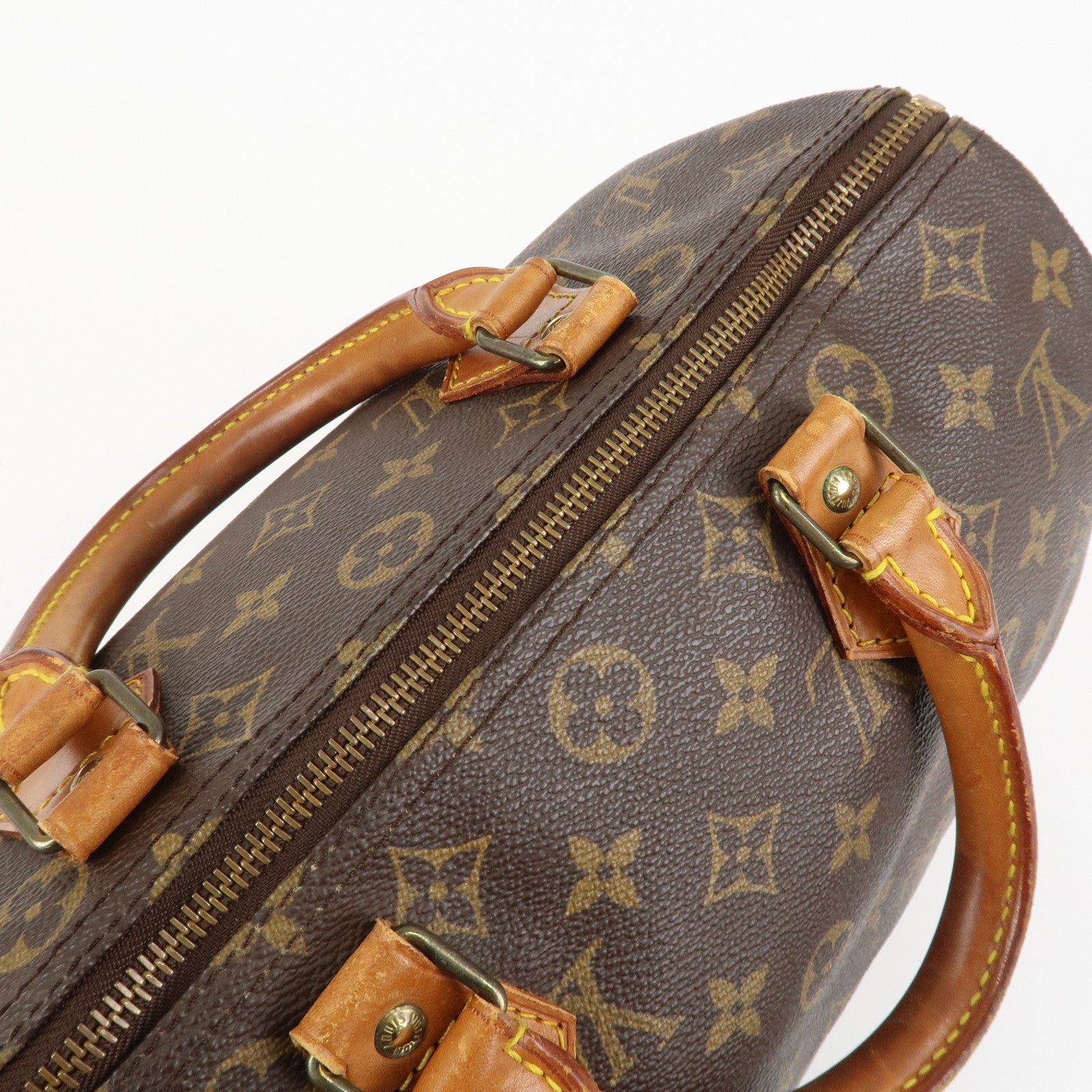 Louis Vuitton Monogram Speedy 30 Hand Bag Boston Bag M41526 Used
