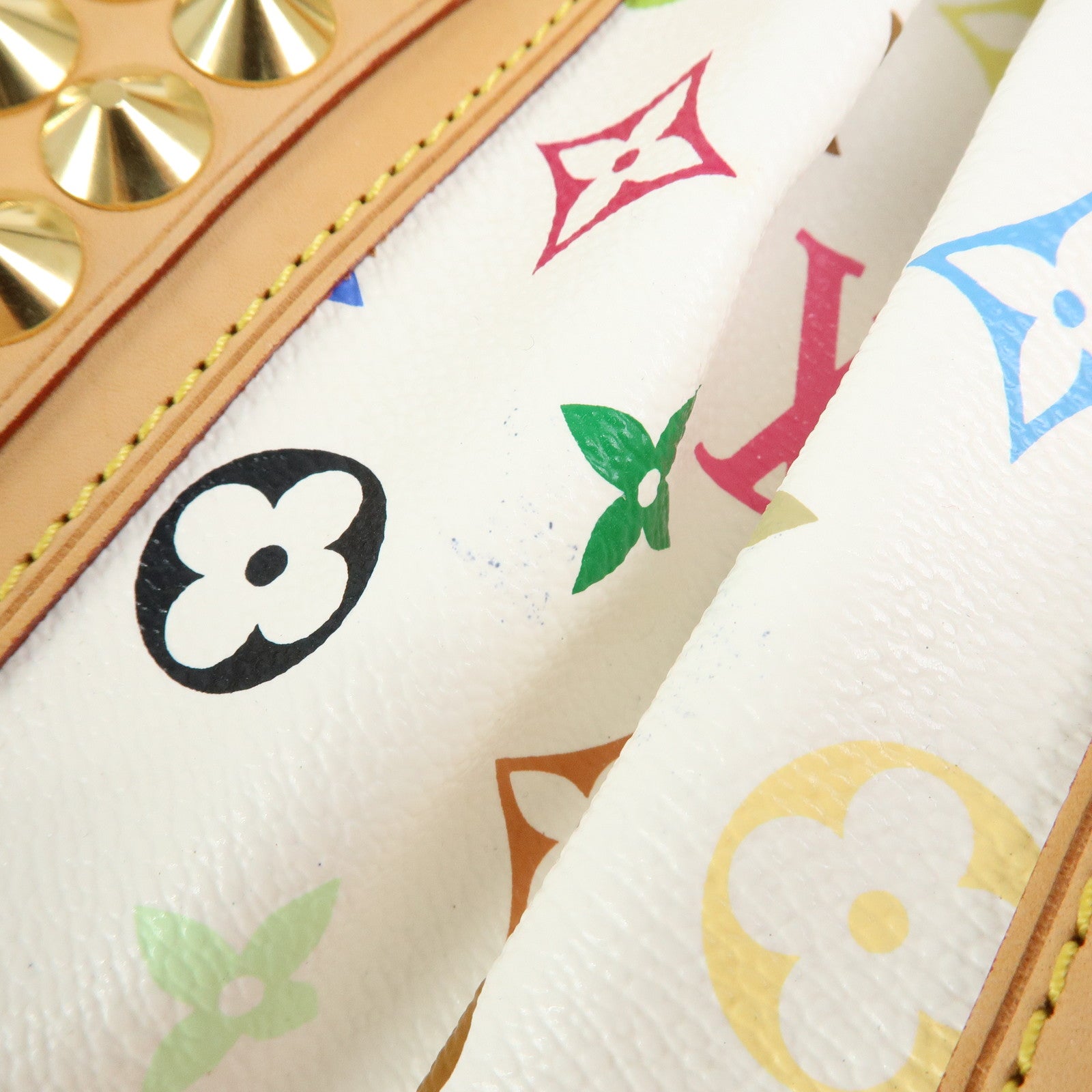 Louis Vuitton Monogram Multicolor Courtney MM 2Way Bag Blanc M45641