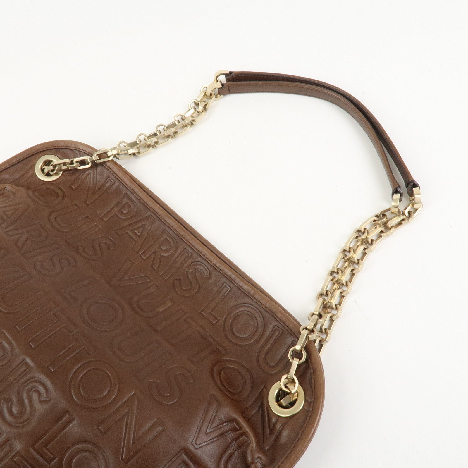 Louis Vuitton Paris Souple Wish Leather Shoulder Bag Brown M95830