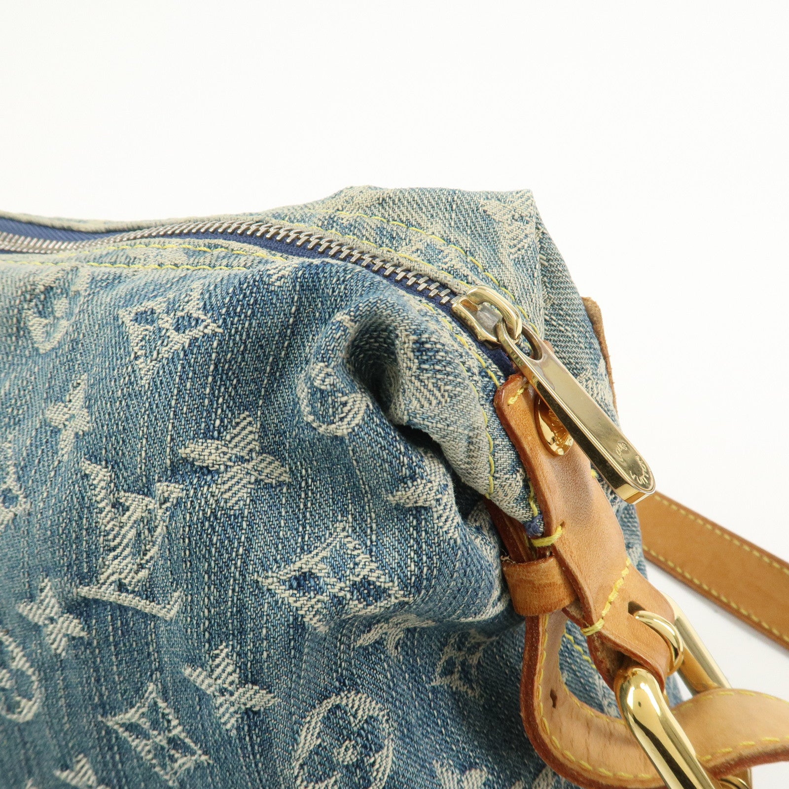 Louis Vuitton Monogram Denim Baggy PM 2Way Bag Shoulder Bag M95049