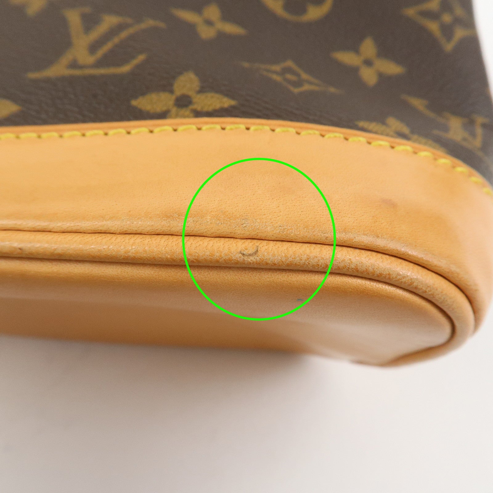 Louis Vuitton Monogram Alma Hand Bag Brown M51130