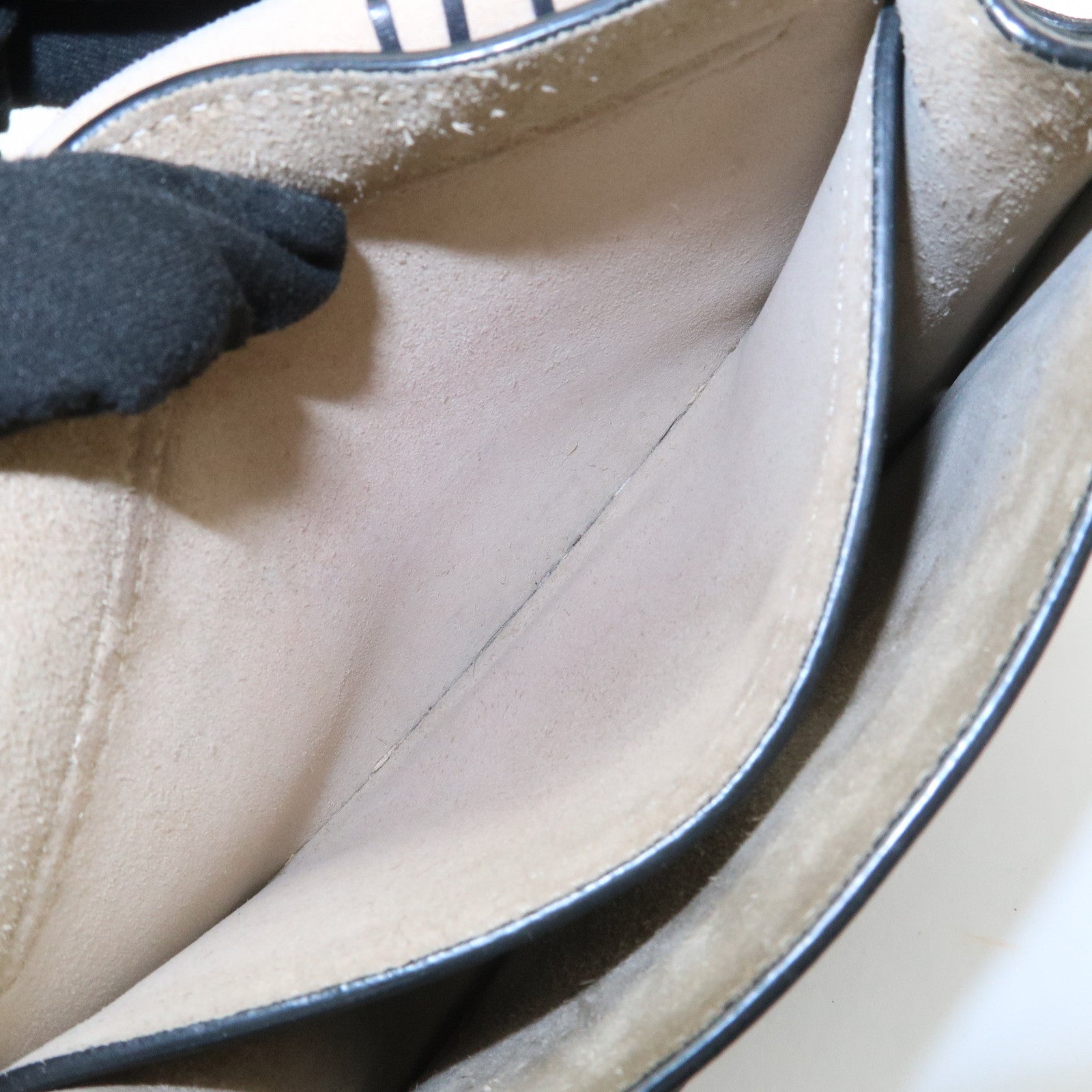 Chloe Hudson SAC'S PORTE EPAU Calf Leather Suede Shoulder Bag Black