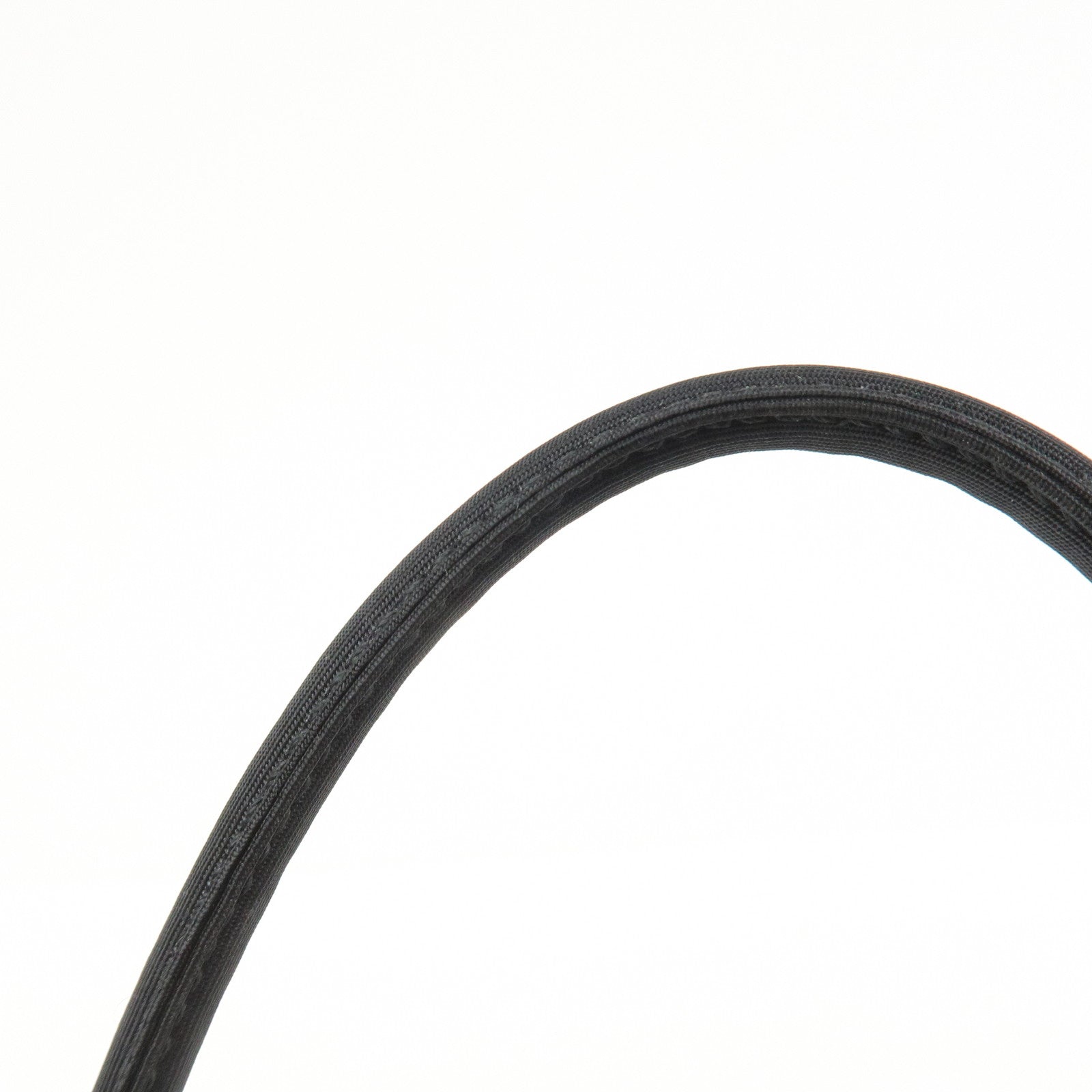 PRADA Triangle Logo Nylon Leather Hand Bag Black BN0531