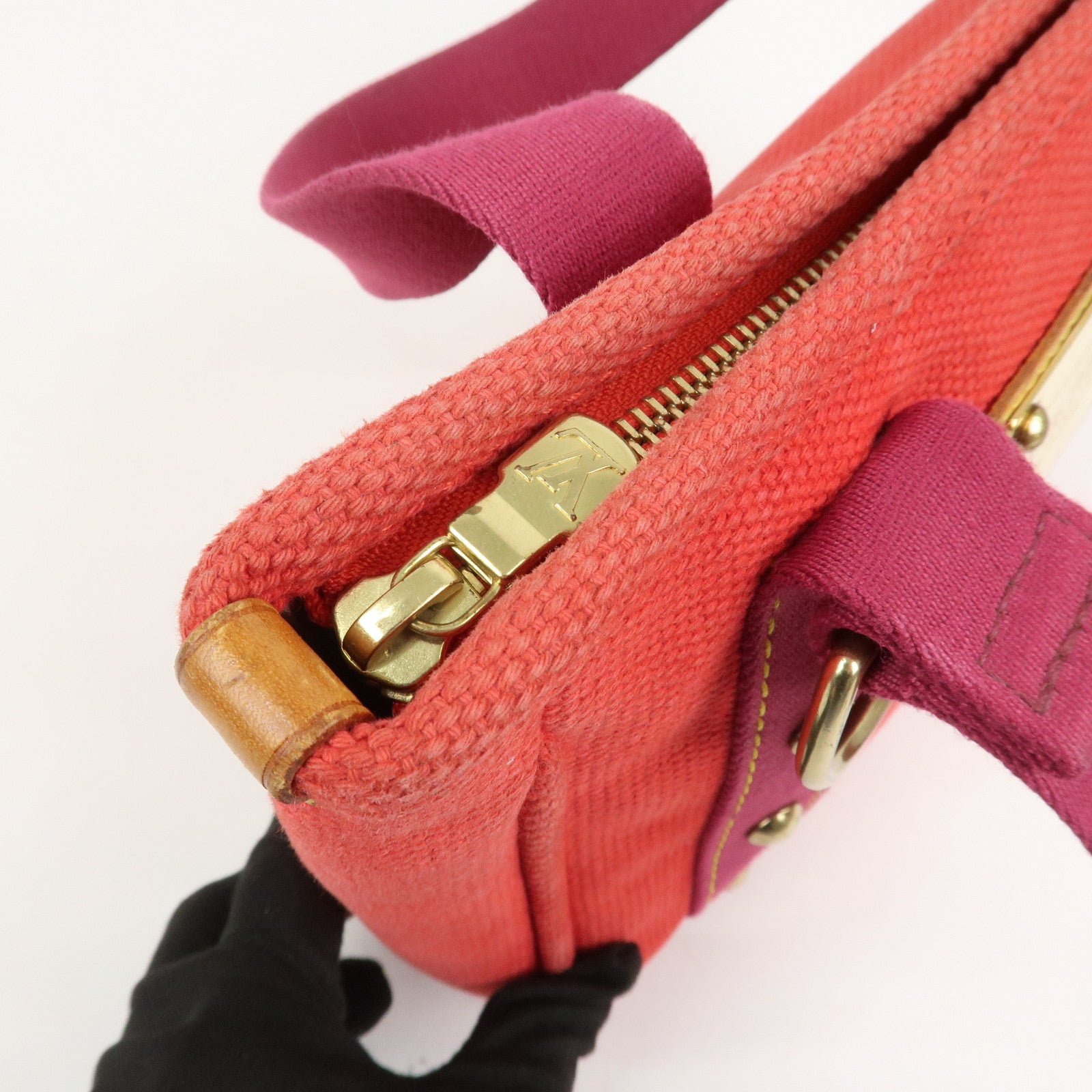 Louis Vuitton Antigua Cabas PM Hand Bag Rouge M40037