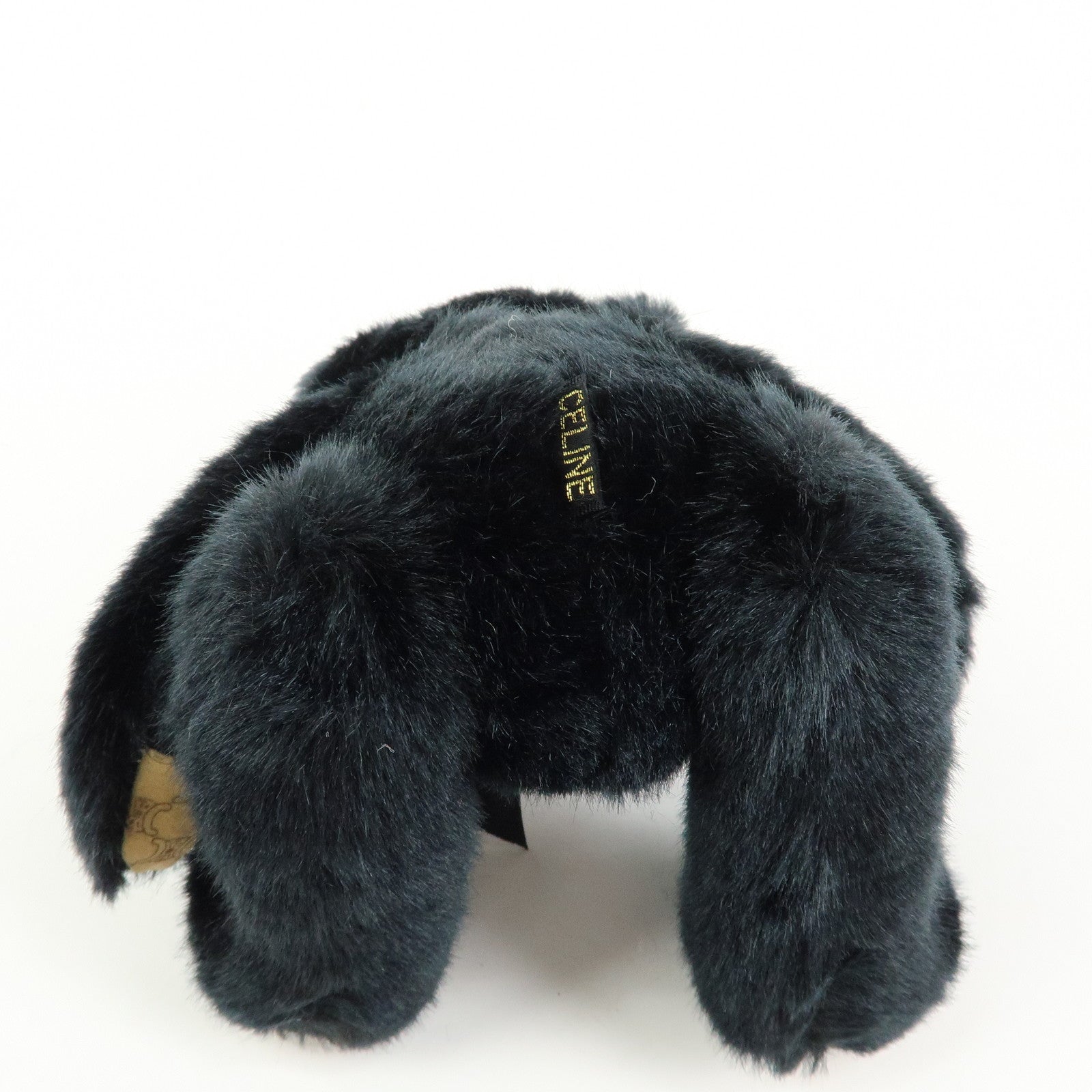 CELINE Macadam Teddy Bear Polyester Stuffed Animal Black