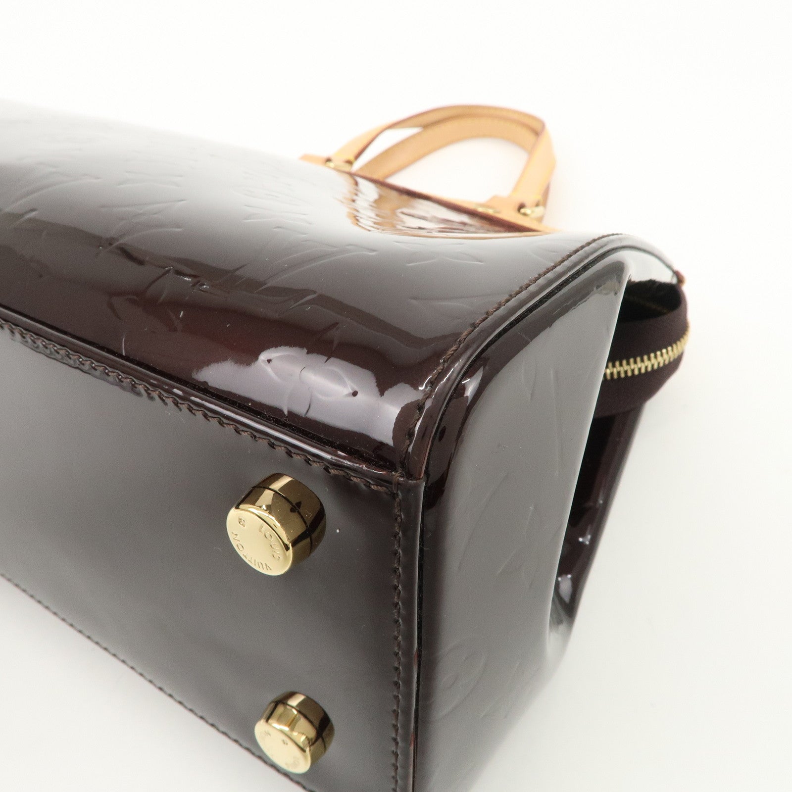 Louis Vuitton Vernis Brea MM 2Way Hand Bag Shoulder Bag Amarante M91619