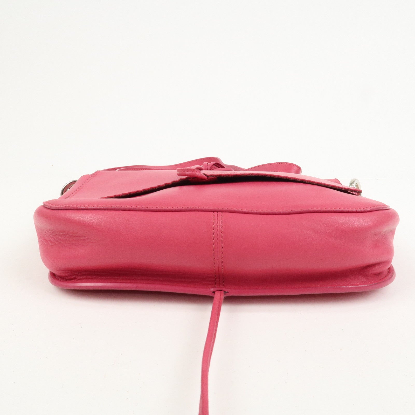 LOEWE Anagram Leather Shoulder Bag Crossbody Bag Pink