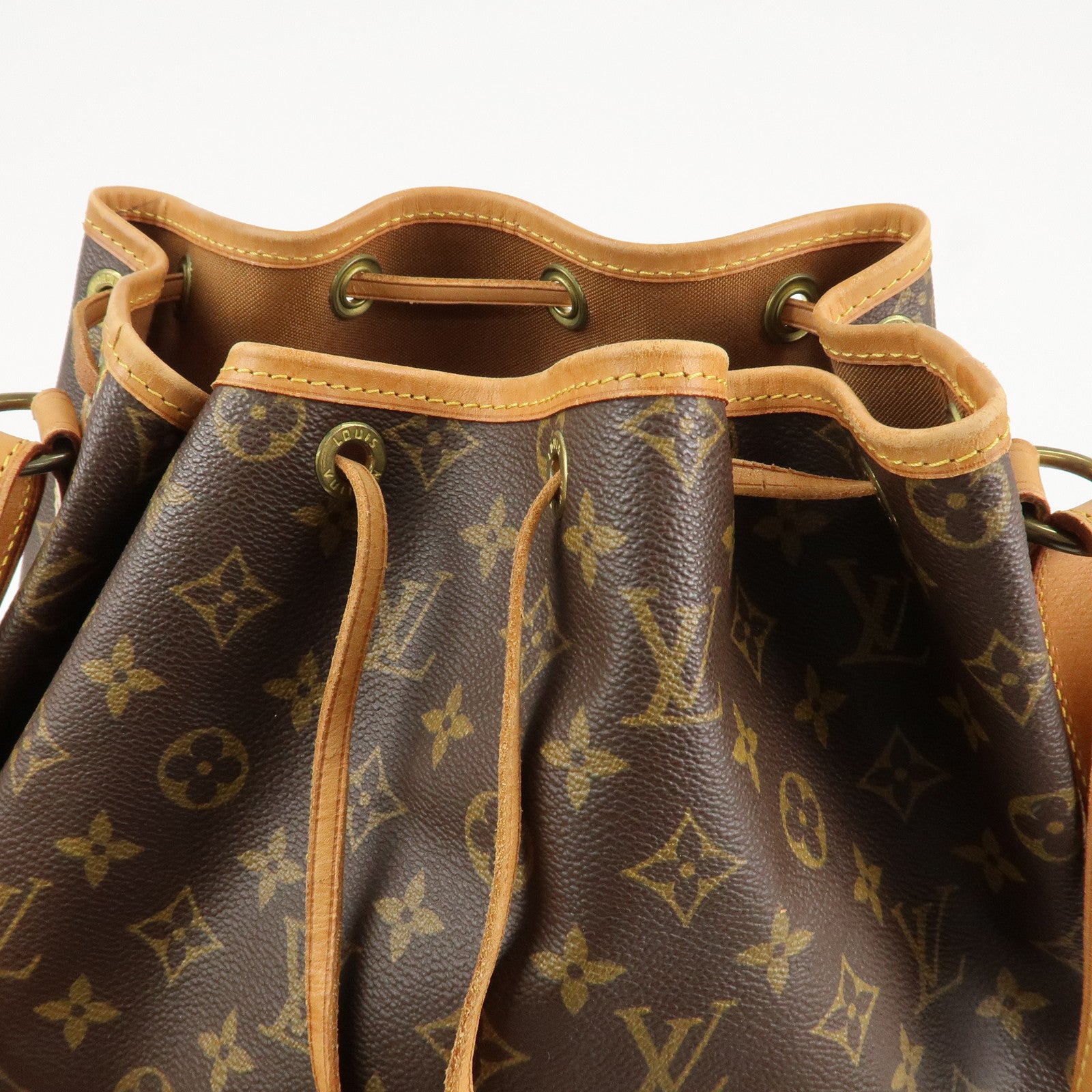 Louis Vuitton Monogram Noe Shoulder Bag Hand Bag Brown M42224 Used